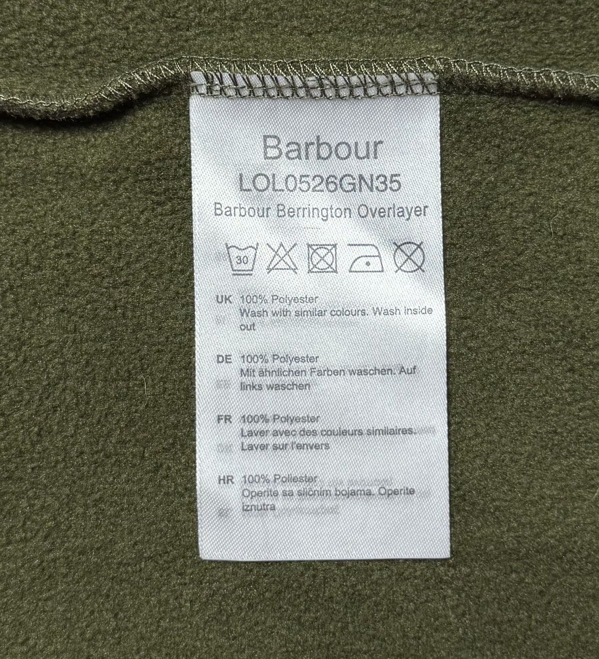 Barbour Barbour Berrington Overlayer Fleece Pullover Sweatshirt Size L / US 10 / IT 46 - 11 Thumbnail
