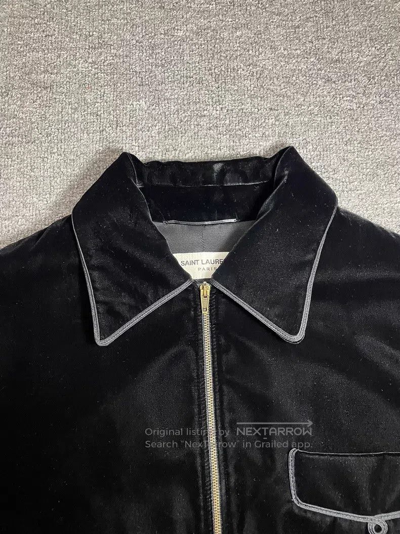 Saint Laurent Paris Saint Laurent Paris Black Velvet Court Jacket Size US S / EU 44-46 / 1 - 4 Thumbnail