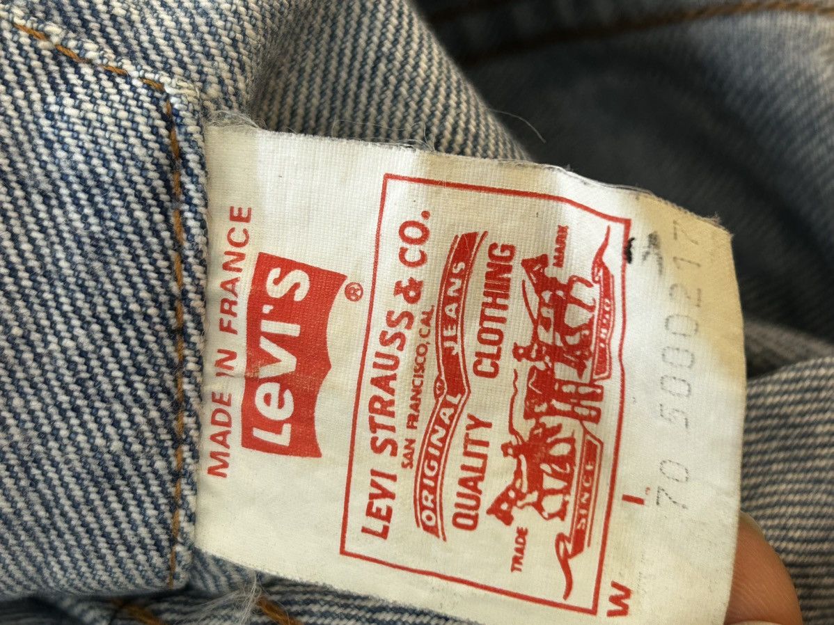 Levi's × Vintage 80’s Levi’s Denim jacket made in France- Size US M / EU 48-50 / 2 - 4 Thumbnail