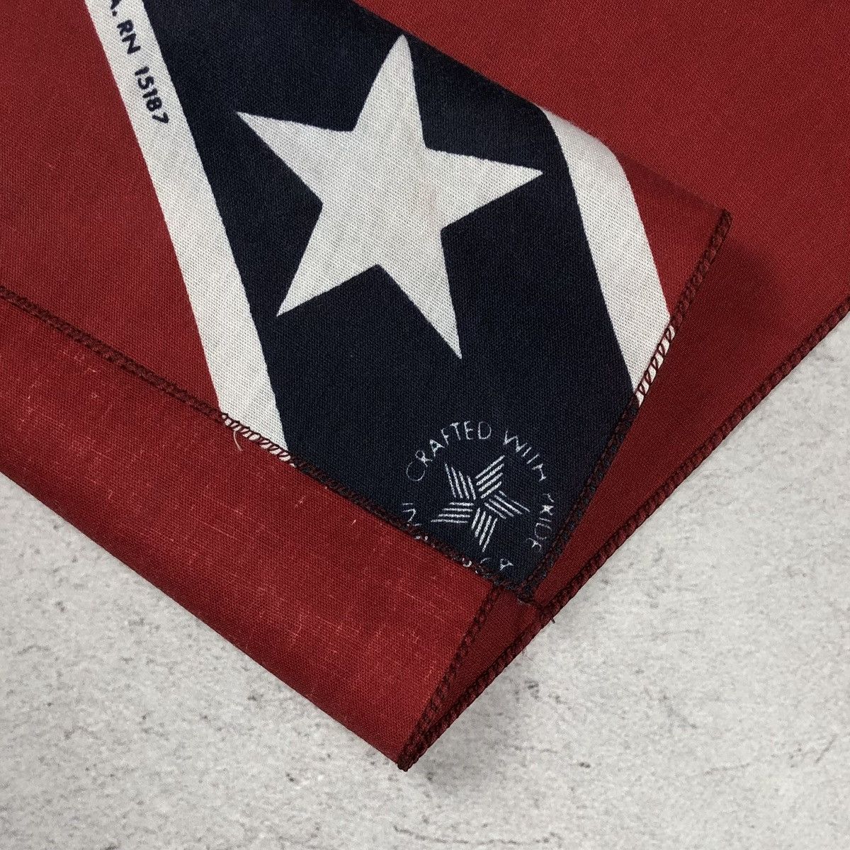Vintage 90s Confederate Flag Bandana USA Crafted With Pride Size ONE SIZE - 2 Thumbnail