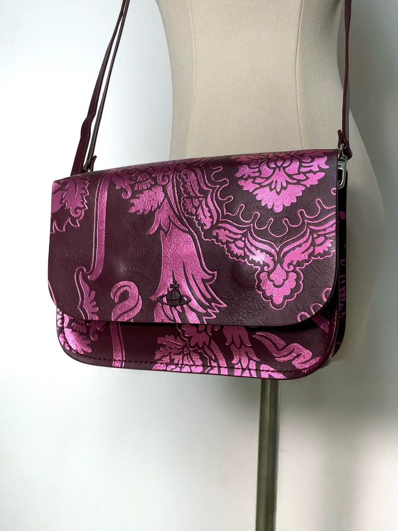 Vivienne Westwood Vivienne Westwood size os Bordeaux leather jacquard pink pu Size ONE SIZE - 1 Thumbnail