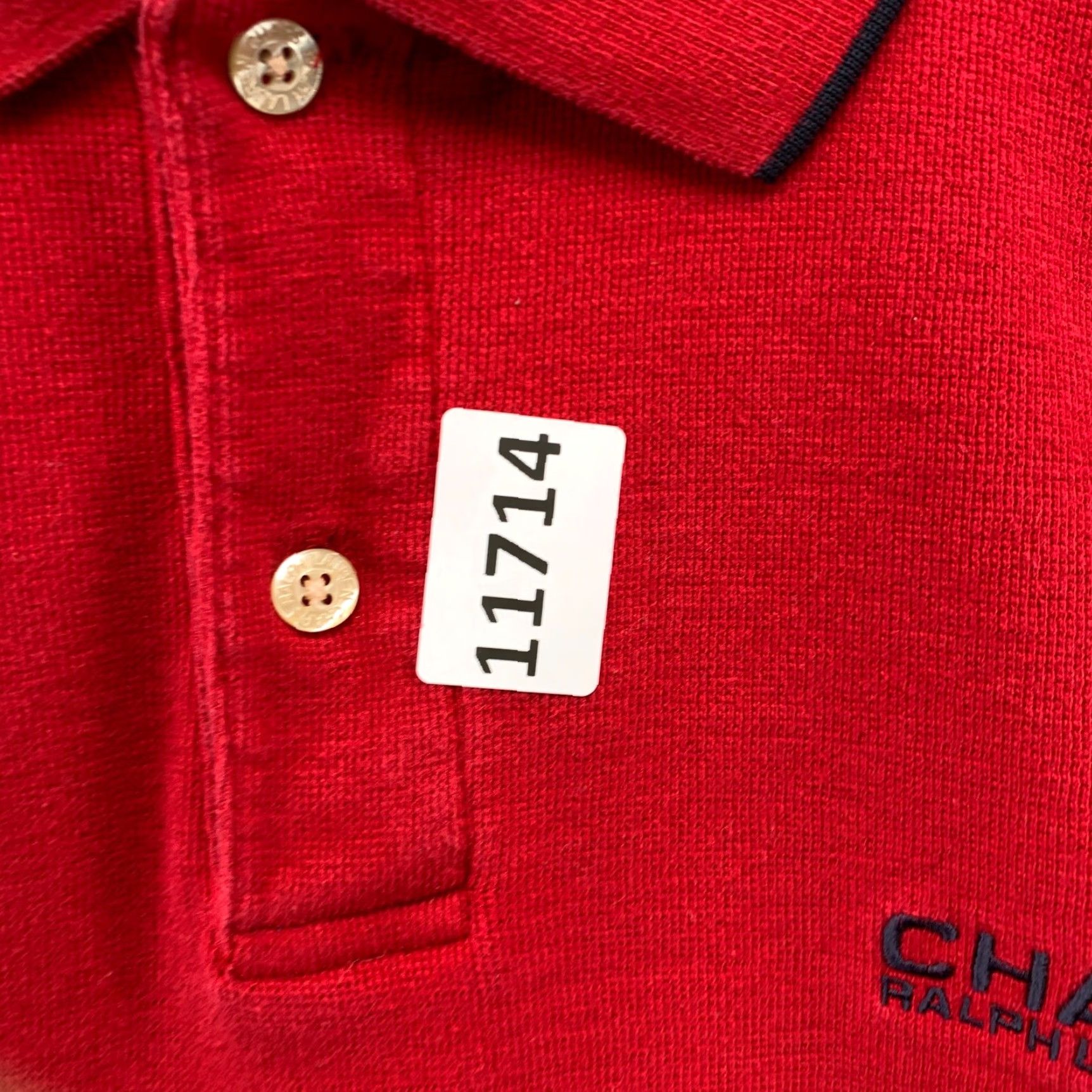 Ralph Lauren VINTAGE Chaps Ralph Lauren Polo Shirt Mens Large Red Embroidered Polo Shirt 90s Polo Mens Red, Embroidered Size US L / EU 52-54 / 3 - 4 Thumbnail