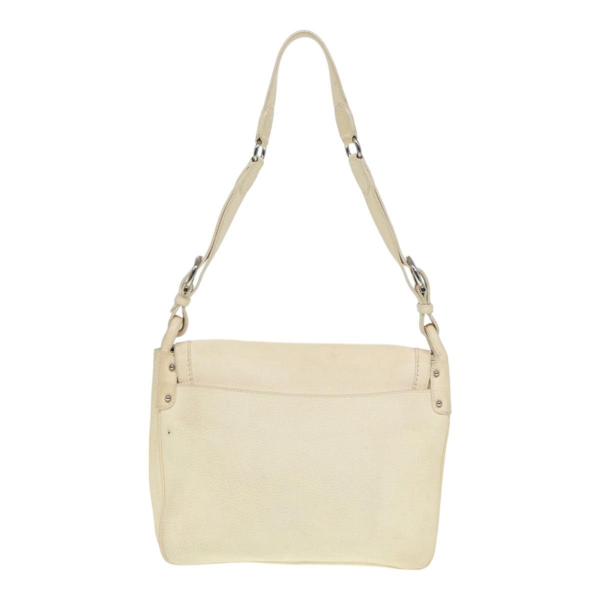 Salvatore Ferragamo Salvatore Ferragamo Gancini Shoulder Bag Leather White Size ONE SIZE - 3 Thumbnail