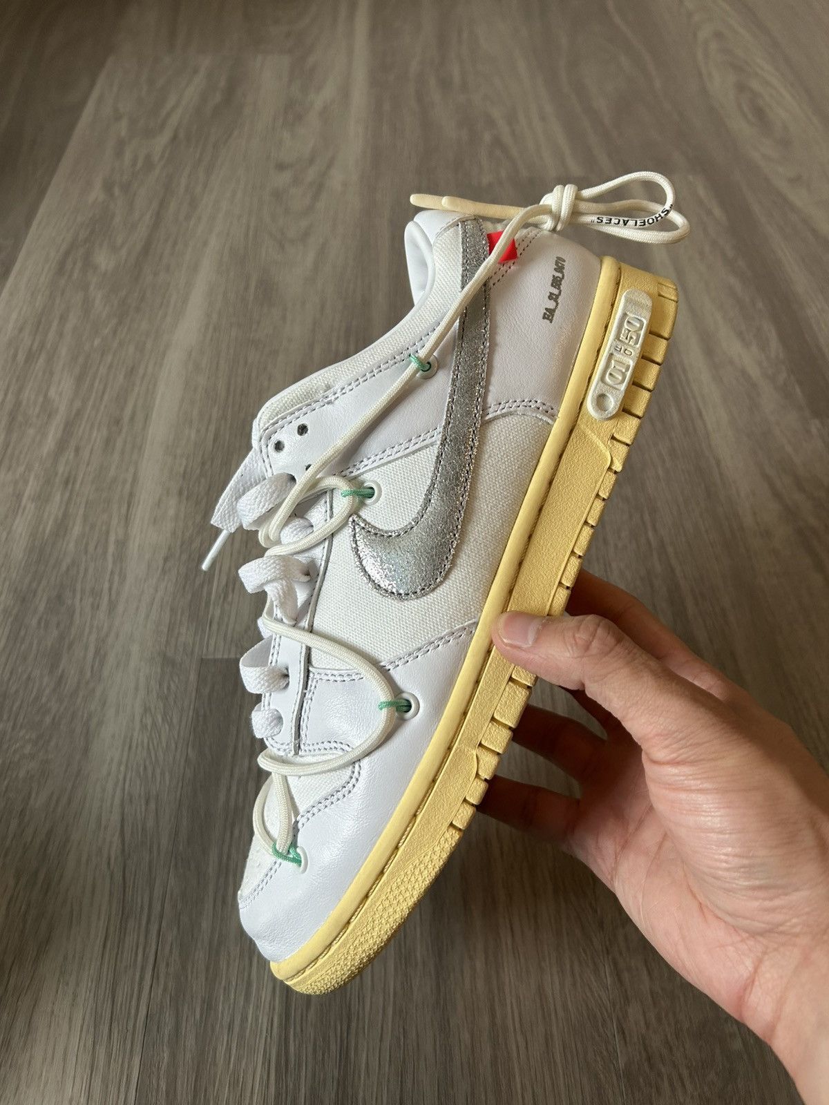 Nike × Off-White Off-White X Nike Dunk Low 01 Of 50 Size 8 Size US 8 / EU 41 - 12 Thumbnail