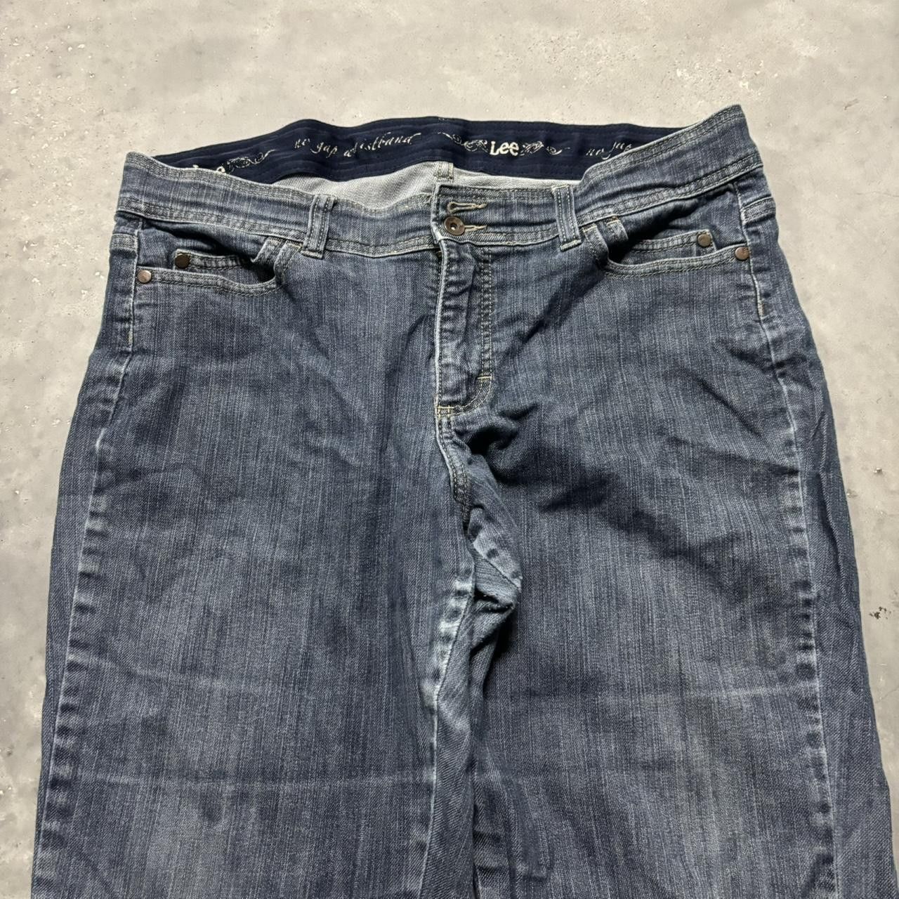 Japanese Brand × Vintage Crazy Vintage Y2K/2000s Grunge Dark Wash Bootcut Denim Jeans! Size US 36 / EU 52 - 5 Thumbnail