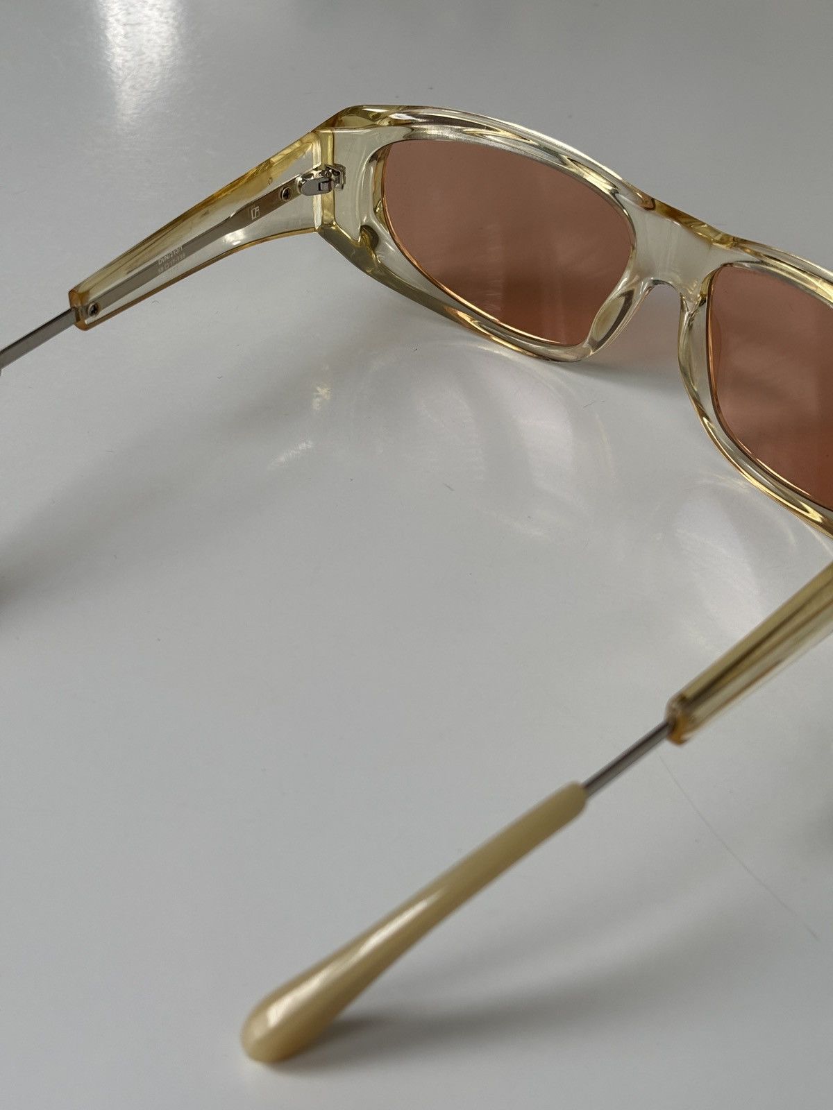 Dries Van Noten × Linda Farrow Transparent sunglasses Size ONE SIZE - 3 Thumbnail