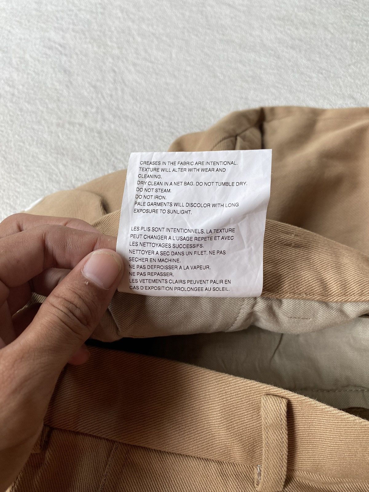 Comme des Garcons × Comme des Garcons Homme × Designer Comme Des Garcons AD2002 Casual Creamy Pant Size US 31 - 5 Thumbnail