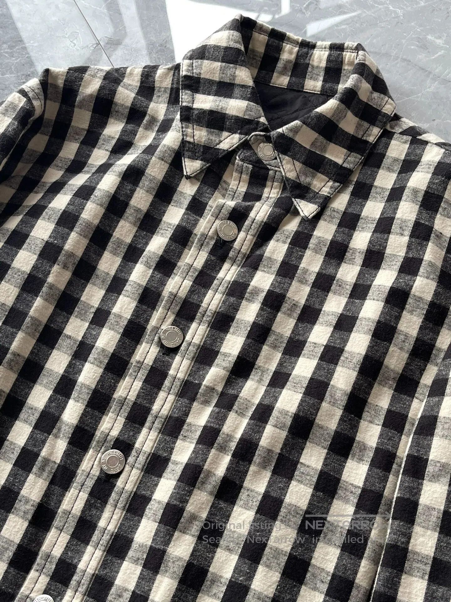 Helmut Lang Helmut Lang Checkered Cotton Shirt Jacket. Size US S / EU 44-46 / 1 - 5 Thumbnail