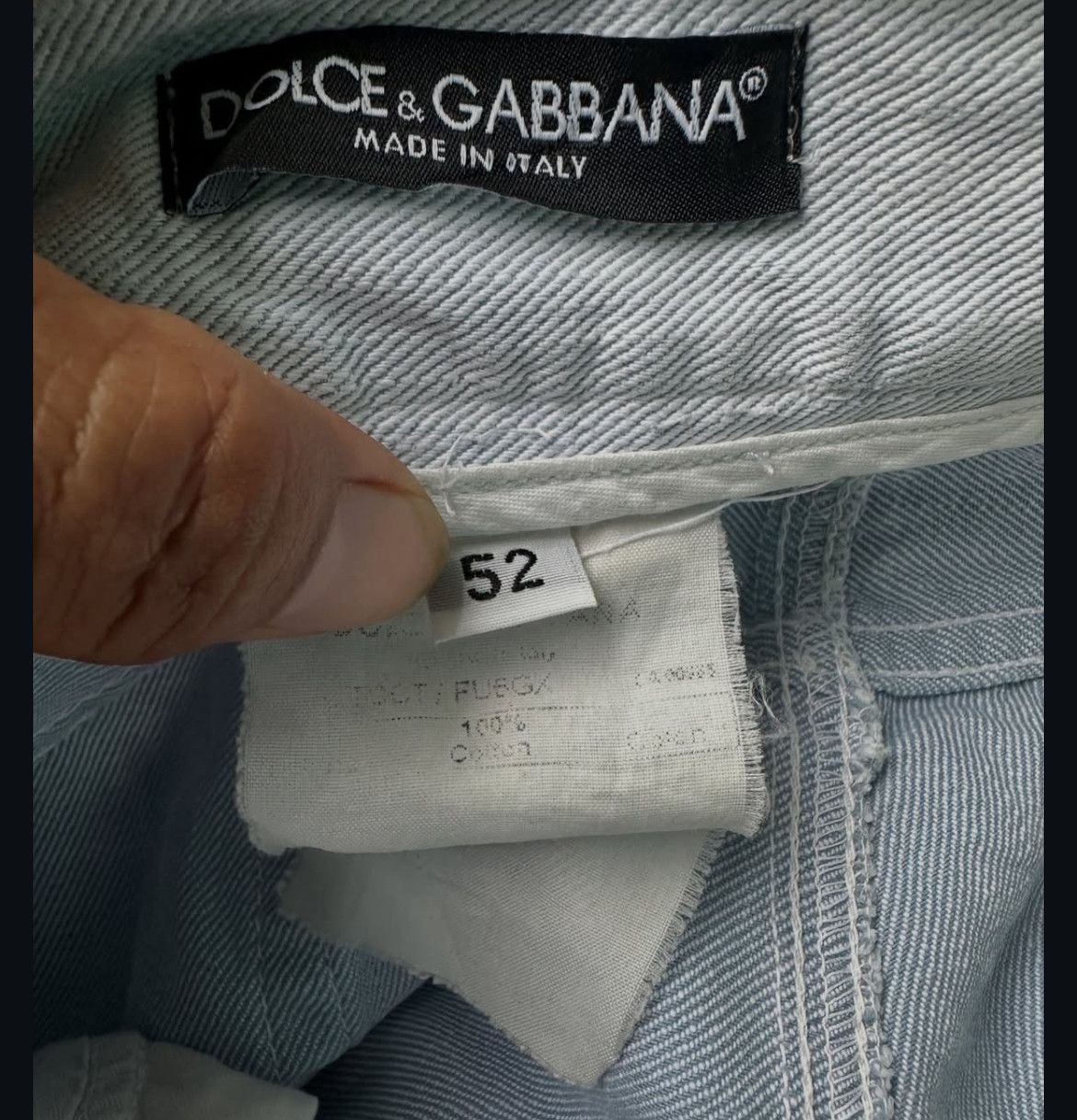 Dolce & Gabbana 2000s Dolce Gabbana Raw Jeans Pants Size US 34 / EU 50 - 8 Thumbnail