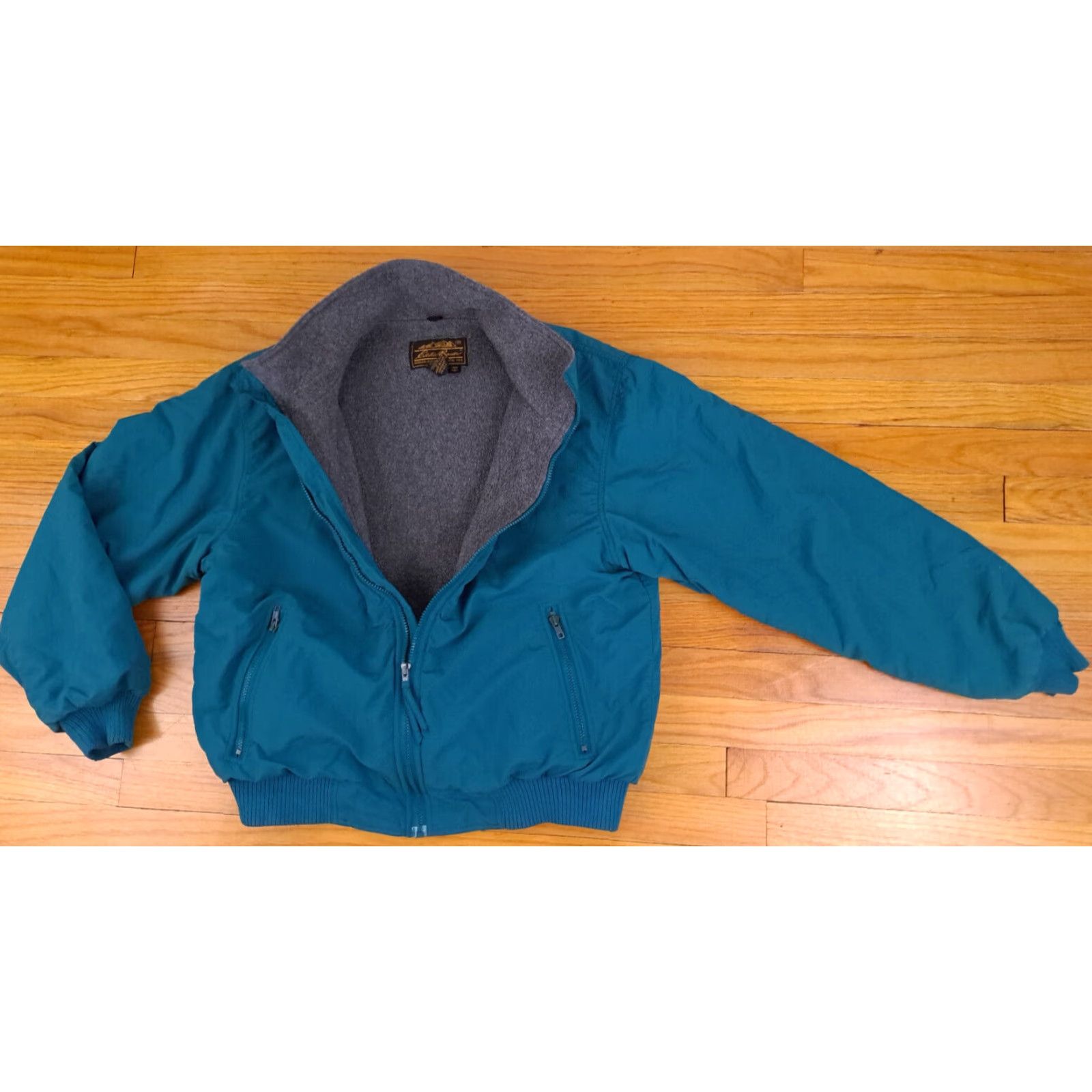 Eddie Bauer Eddie Bauer Jacket USA Made Full Zip Green-Teal Lightly Insulated L Size US L / EU 52-54 / 3 - 4 Thumbnail