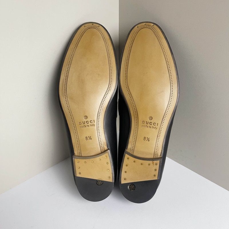 Gucci Gucci Leather Horsebit Loafers for Men - Size US 9.5 / EU 42-43 - 4 Thumbnail