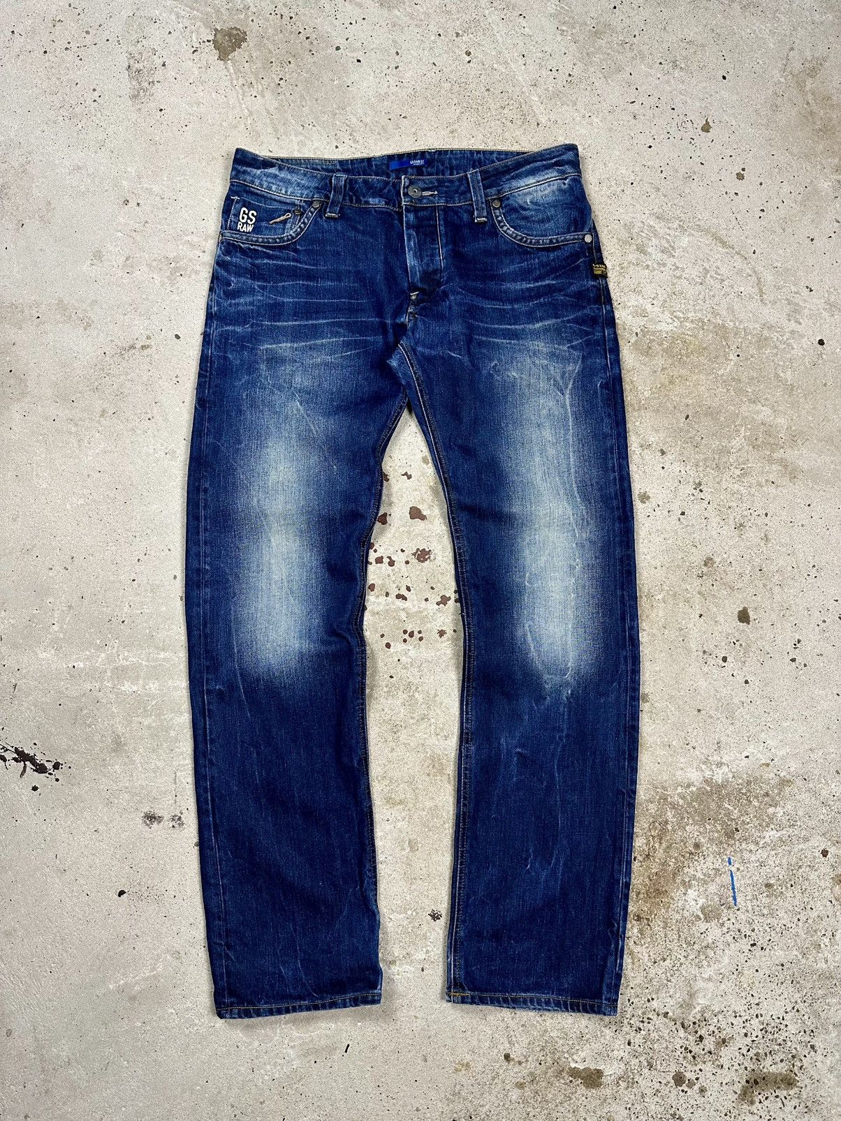 G-Star Vintage Y2K G Star Raw Attacc Low Straight Denim Jeans Size US 33 - 2 Thumbnail