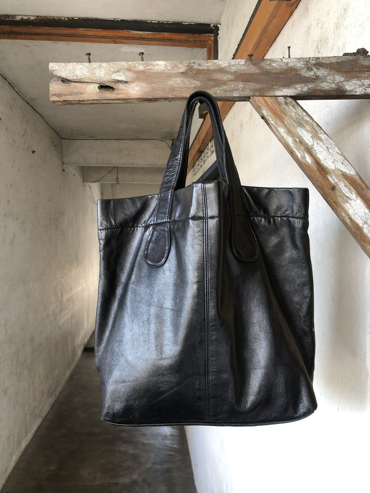 Yohji Yamamoto Nice❗️Ys Yohji Yamamoto Leather Tote Bag Mini Size ONE SIZE - 8 Thumbnail
