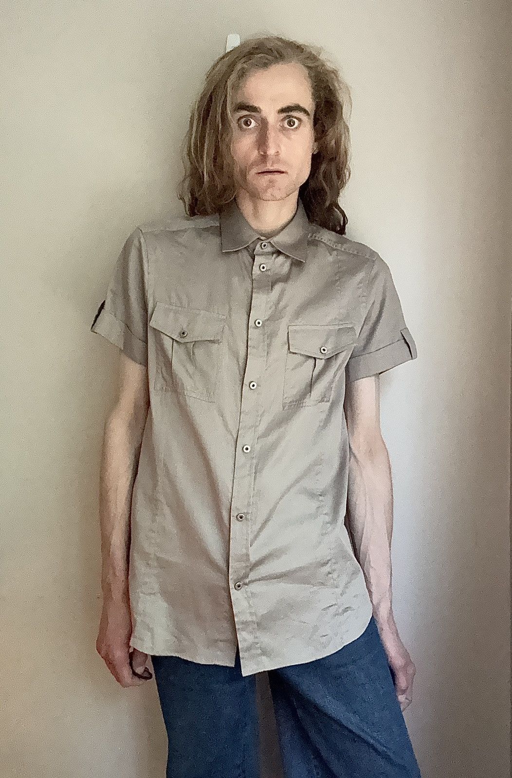 Roberto Cavalli Roberto Cavalli Silk Snap Button Military Shirt Size US M / EU 48-50 / 2 - 1 Thumbnail