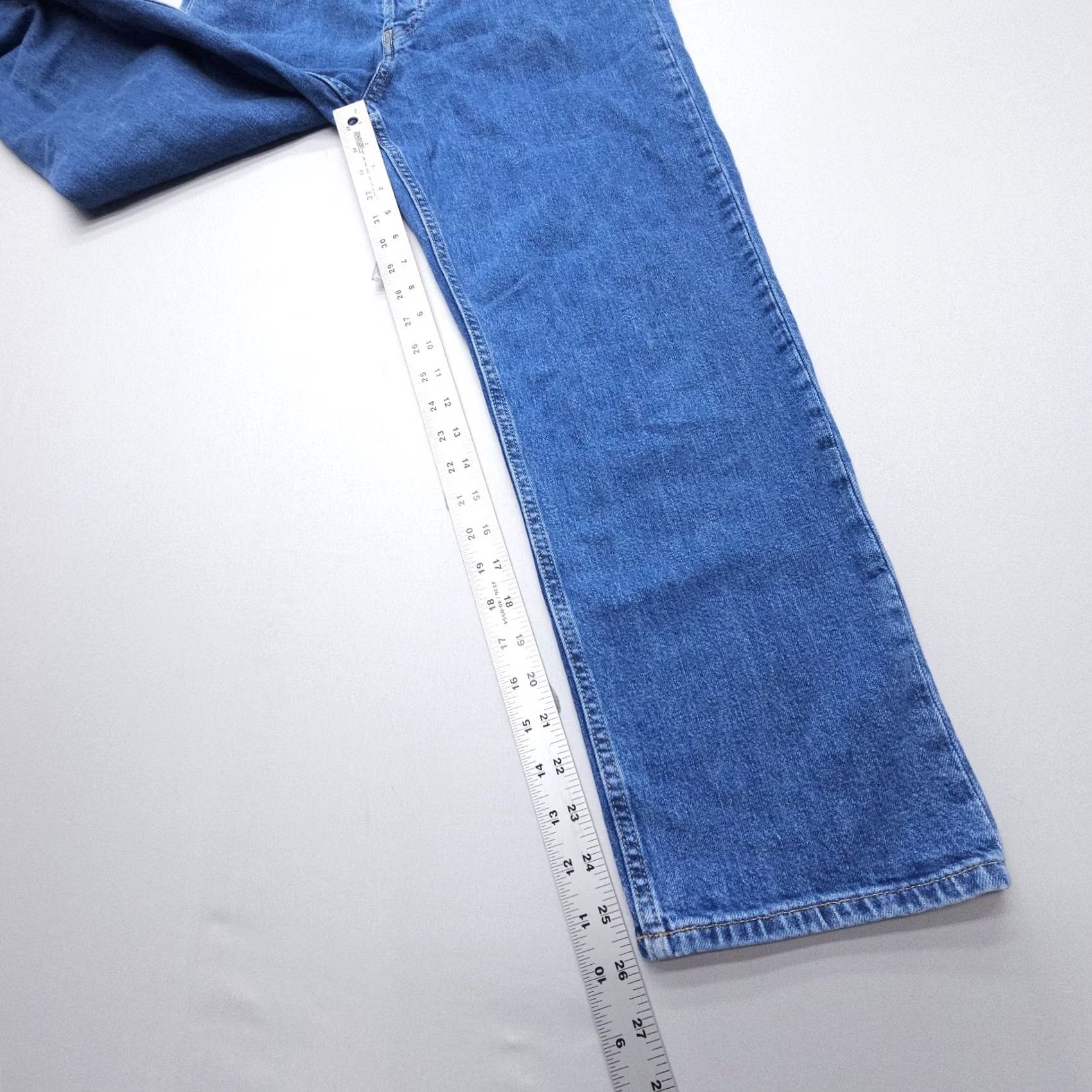 Gap Gap 1969 Jeans 31x26 High Rise Straight Blue Button Fly 5-Pocket Denim Stretch Comfort Women Regular XS-Plus? (Oops) Size 34" / US 12 / IT 48 - 6 Thumbnail