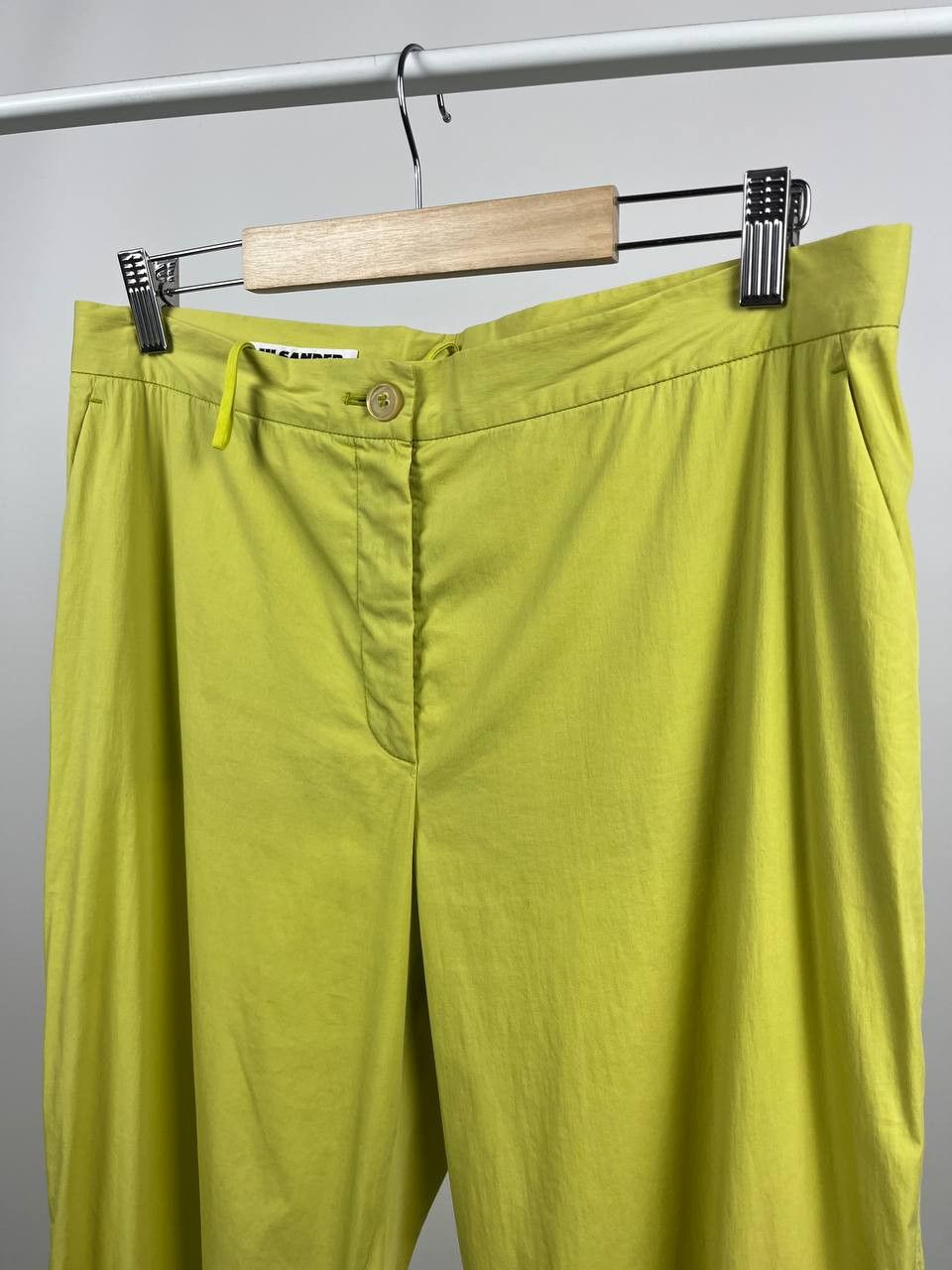 Jil Sander Jil Sander Lime Green Cotton Trousers Pants Minimalist Size 40" / US 18 - 4 Thumbnail