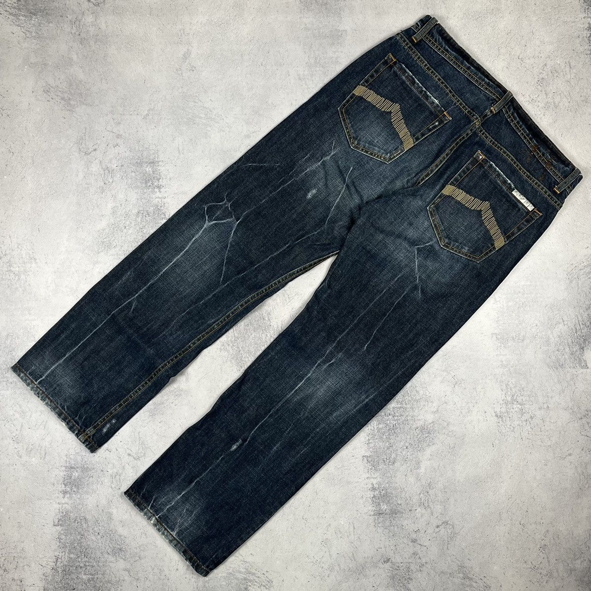 Emporio Armani Vintage Armani Exchange rare big logo jeans 90’s Size US 34 / EU 50 - 1 Thumbnail