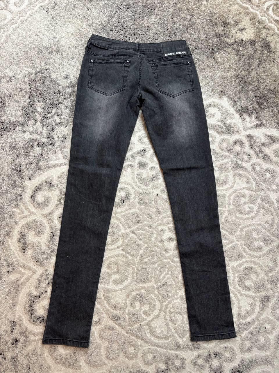 Criminal Damage Criminal Damage Skinny Jeans Grey Faded Denim W32 L-R Size US 32 / EU 48 - 2 Thumbnail