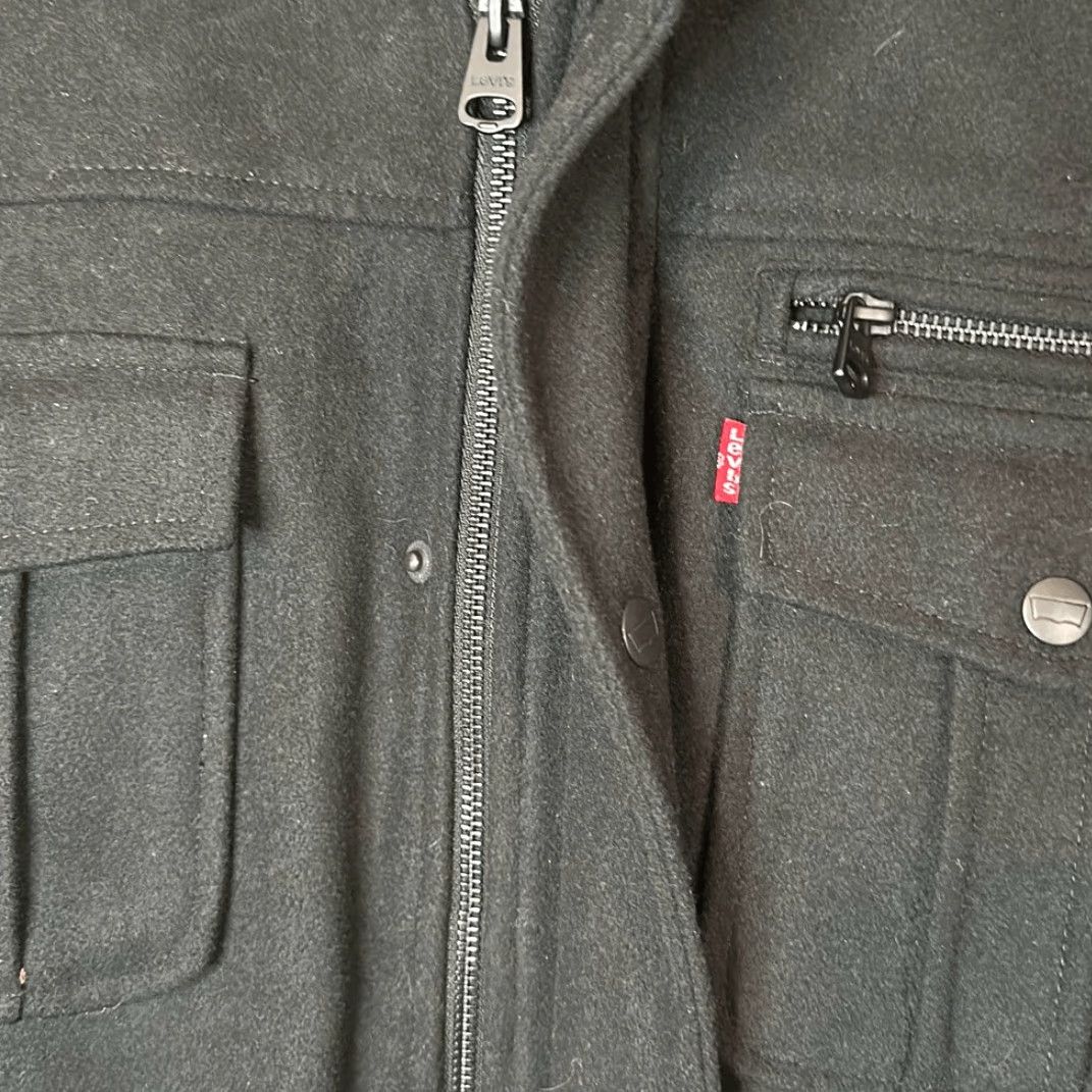 Levi's VINTAGE Levi’s Jacket Men Black Cotton Twill Quilted Insulated Liner Military Style 2XL Chest 24” Size US XXL / EU 58 / 5 - 3 Thumbnail