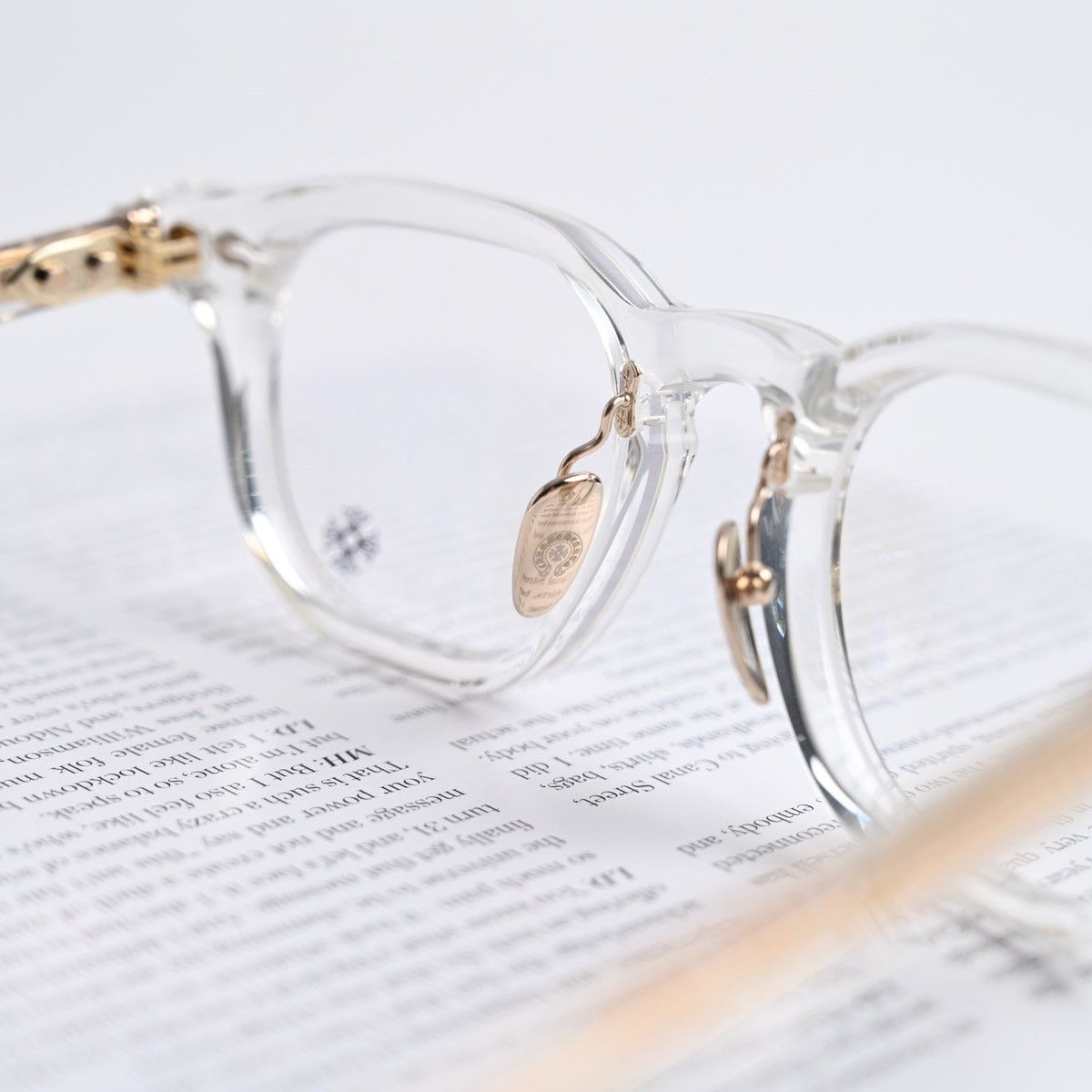 Chrome Hearts CHROME HEARTS CHIRP CHIRP-A CRYSTAL - 18KGP GLASSES Size ONE SIZE - 9 Thumbnail