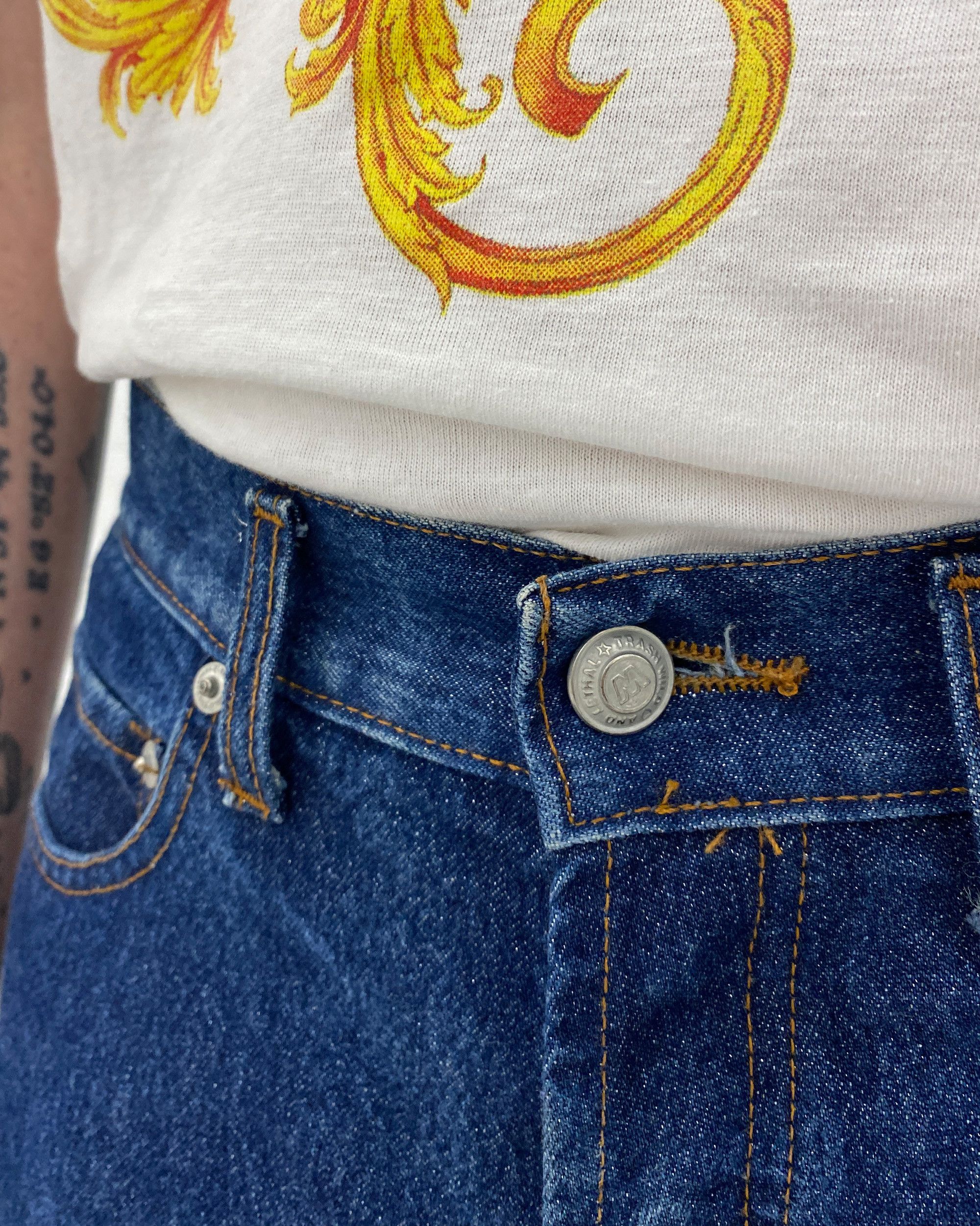 Mustang × W&LT × Walter Van Beirendonck 1990s Glitter Denim Size US 33 - 10 Thumbnail