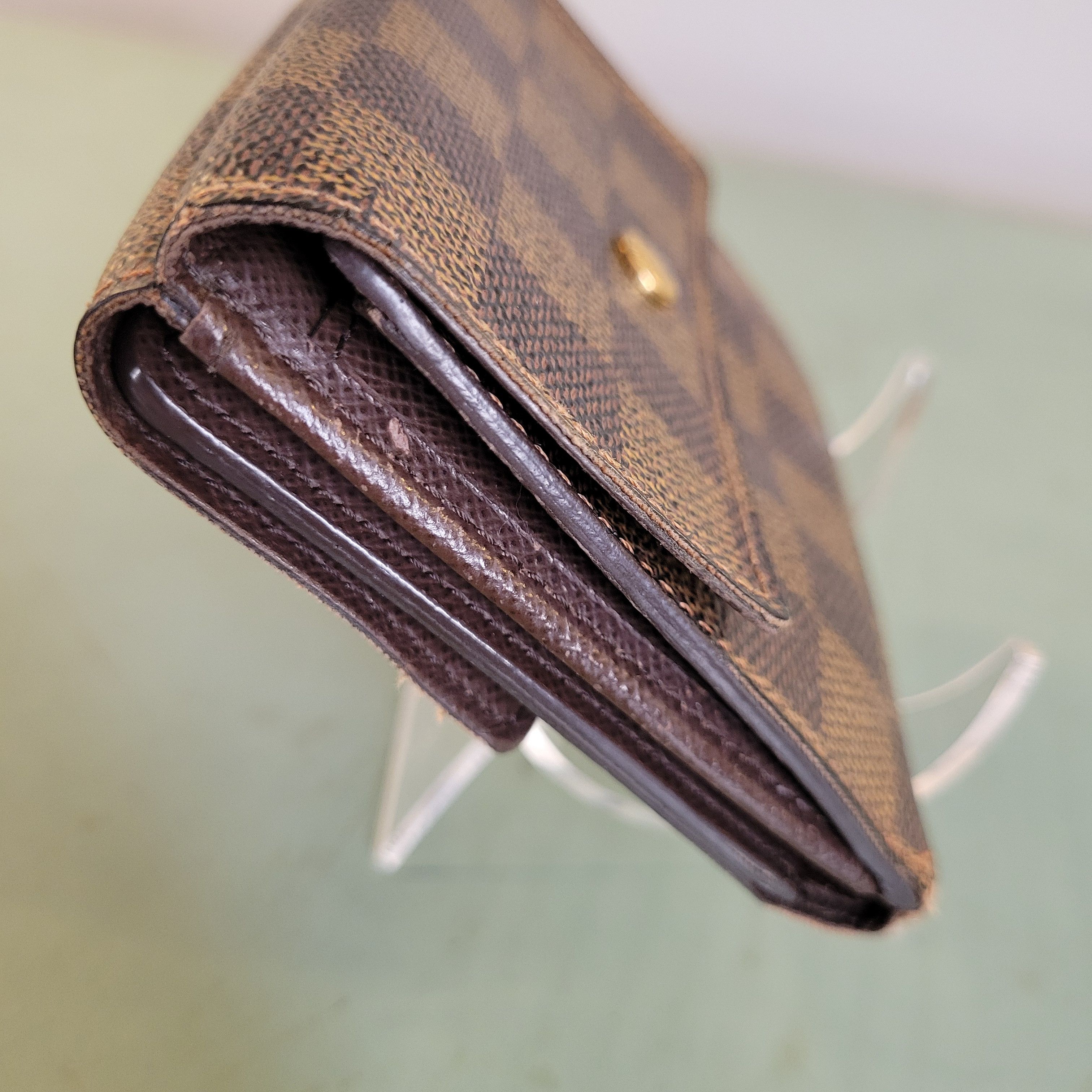 Louis Vuitton Louis Vuitton Damier Ebene Compact Double Snap Wallet Size ONE SIZE - 3 Thumbnail