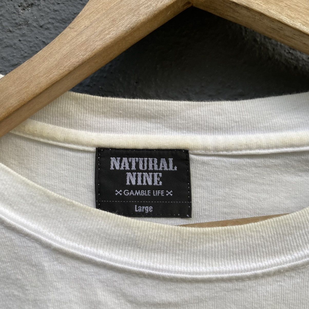 Japanese Brand Thrashed Natural Nine Gamble Life ERD GRUNGE Tee Size US L / EU 52-54 / 3 - 4 Thumbnail