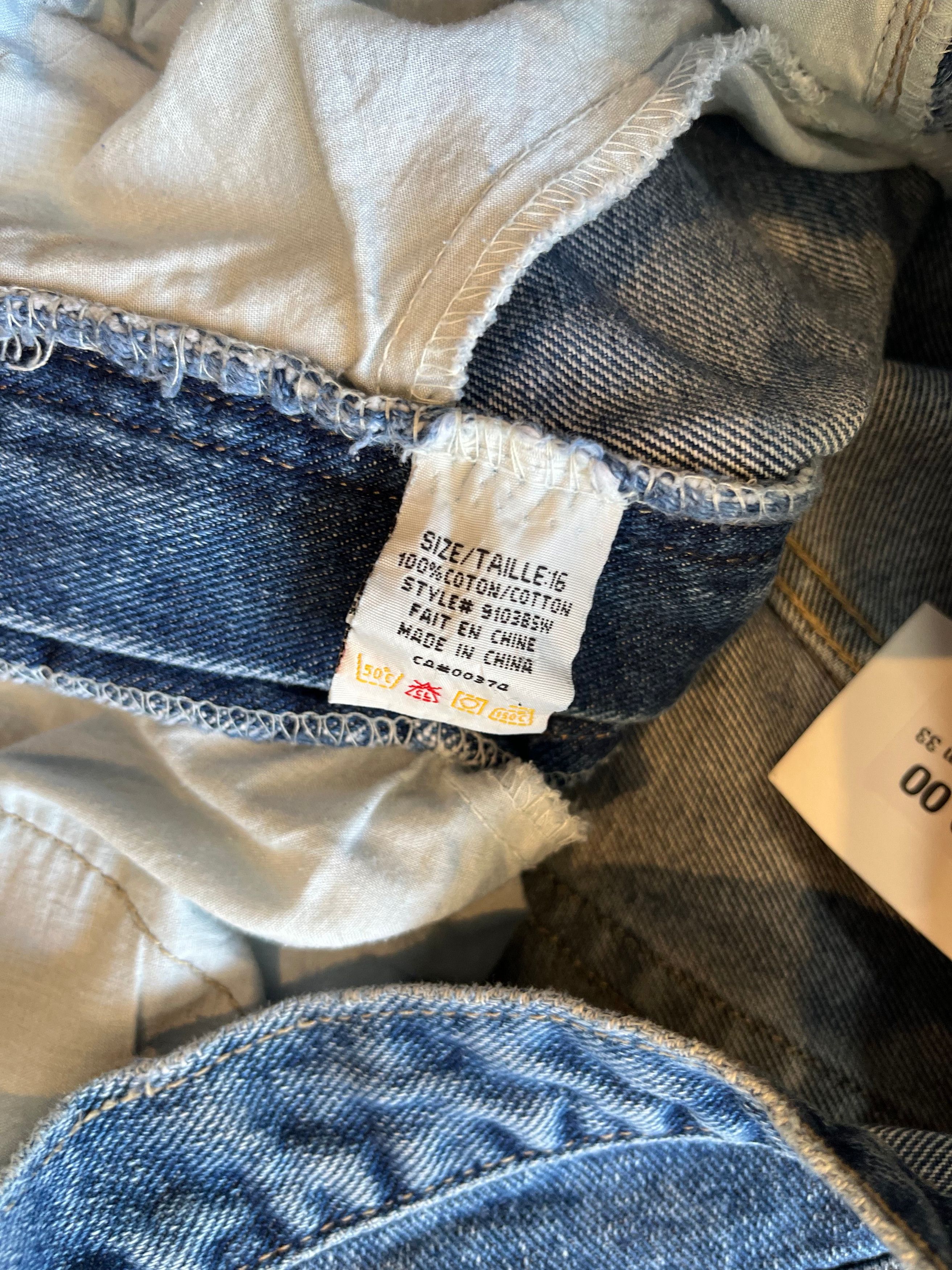 Vintage Vintage GRIP Jeanswear Medium Wash Denim Women's 16 Size 35" - 5 Thumbnail