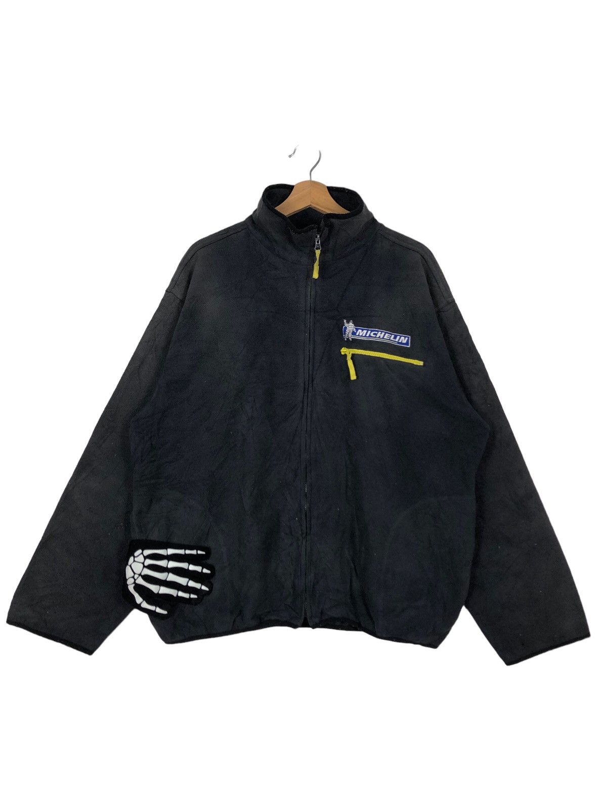 Japanese Brand 🔥Vintage Fleece Jacket Michelin Tyre Racing Big Logo Size US M / EU 48-50 / 2 - 1 Thumbnail