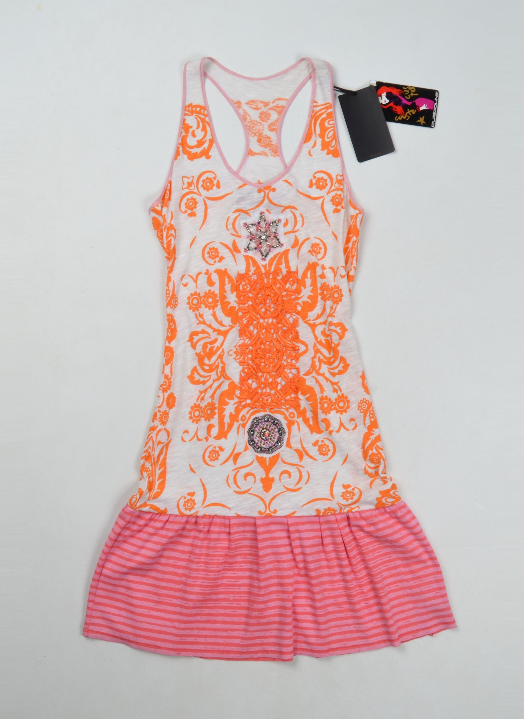 Custo Barcelona × Designer × Vintage Custo Barcelona Y2K Beaded Embellishments Fairy Mini Dress Size S / US 4 / IT 40 - 4 Thumbnail