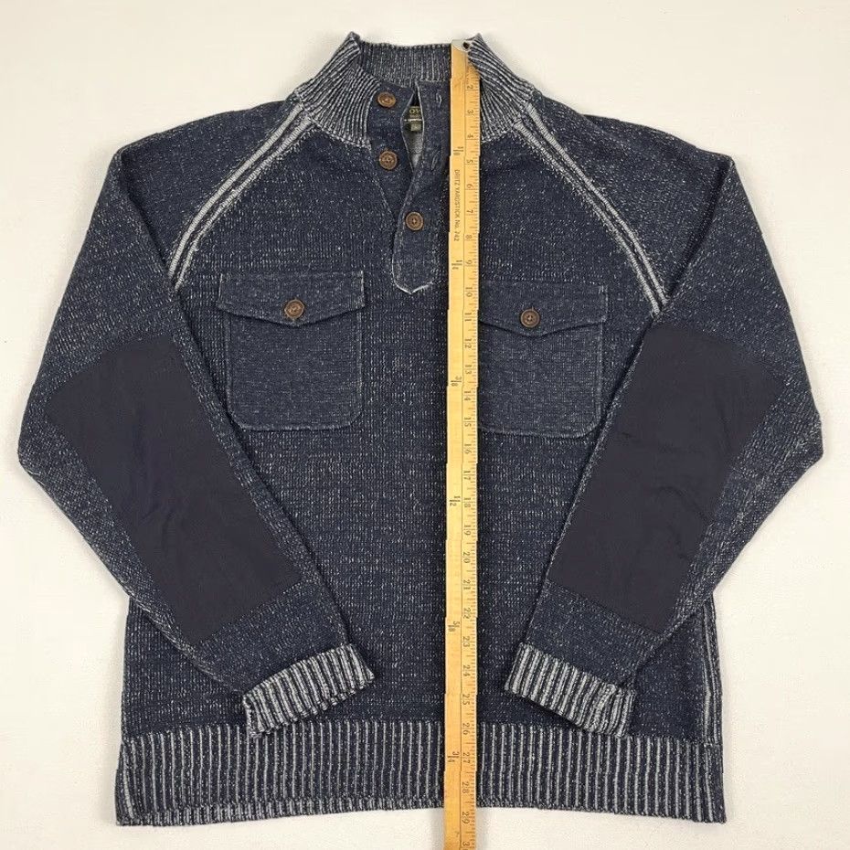 Vintage J.L. Powell Sporting Sweater Polo Mens L Blue Thick Knit Cadet Pullover Cashmere Size US L / EU 52-54 / 3 - 4 Thumbnail
