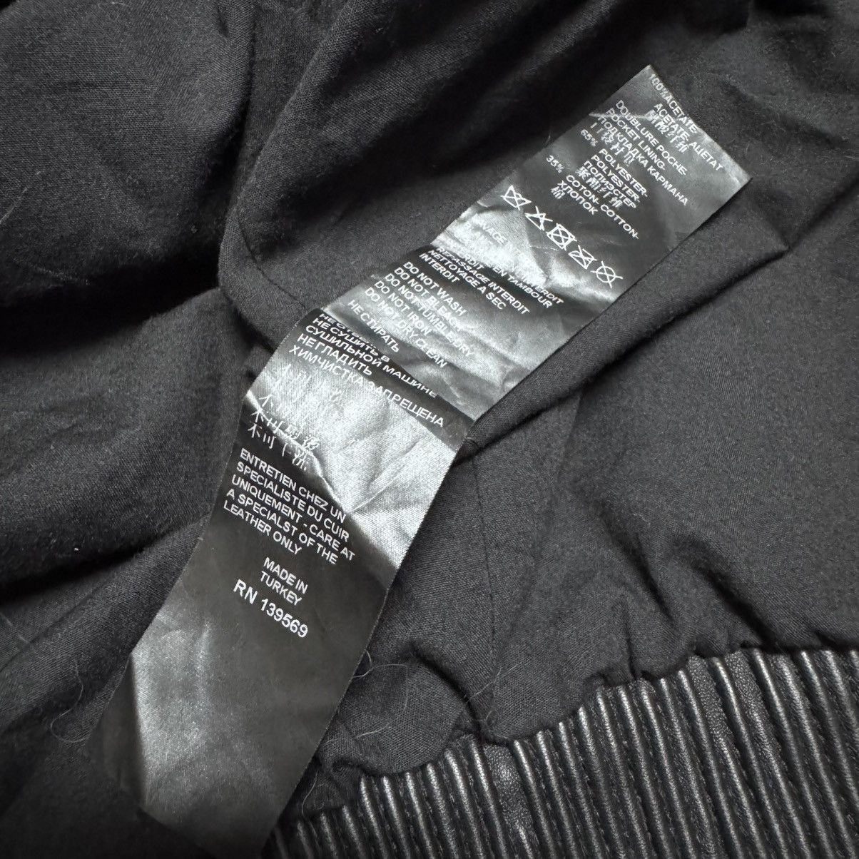 The Kooples The Kooples Leather Bomber Jacket Hooded Fluer Size US M / EU 48-50 / 2 - 18 Thumbnail