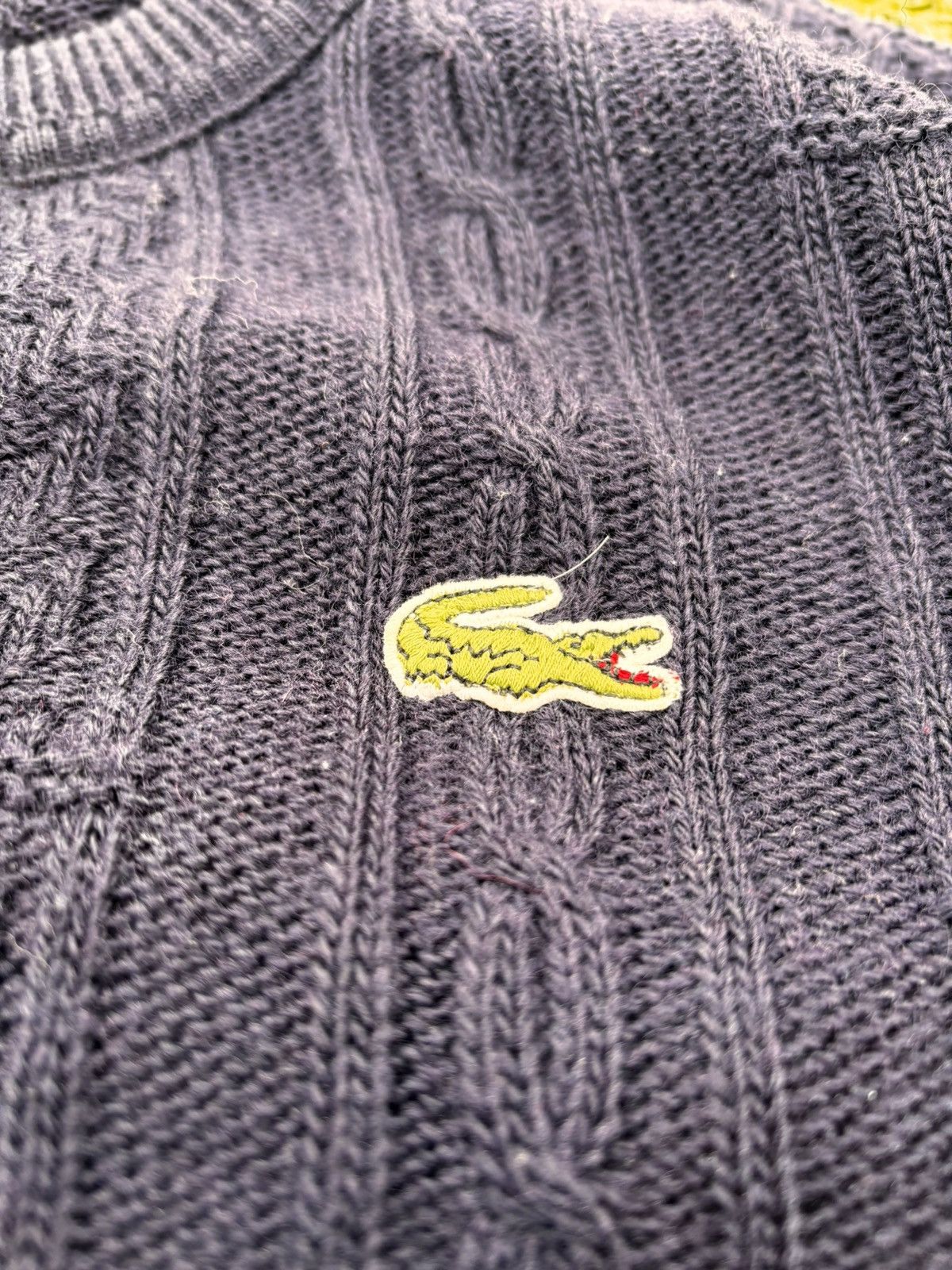 Lacoste × Vintage Sweater Lacoste Size US L / EU 52-54 / 3 - 3 Thumbnail