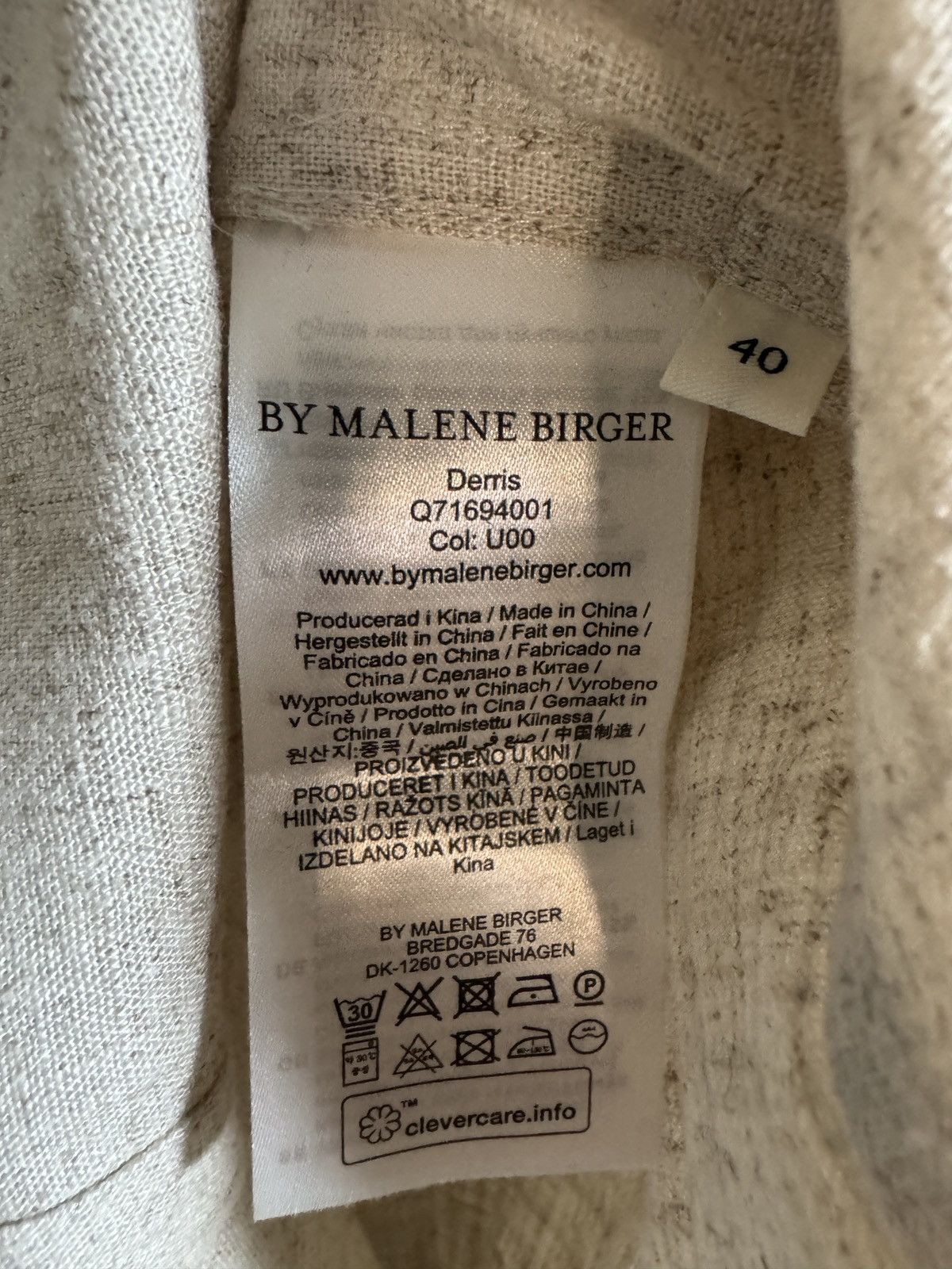 By Malene Birger BEIGE DERRIS SHIRT Size M / US 6-8 / IT 42-44 - 5 Thumbnail