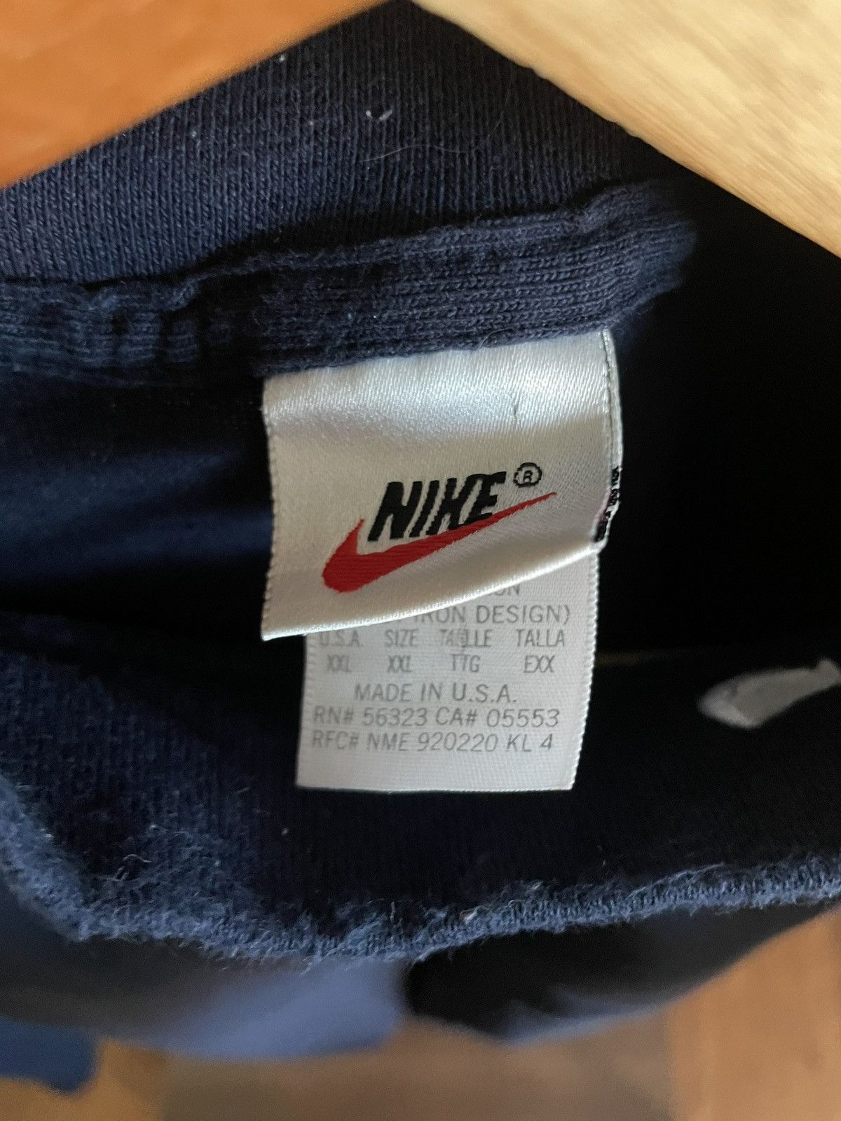 Nike × Vintage 90’s Nike navy mock neck Size US XXL / EU 58 / 5 - 3 Thumbnail