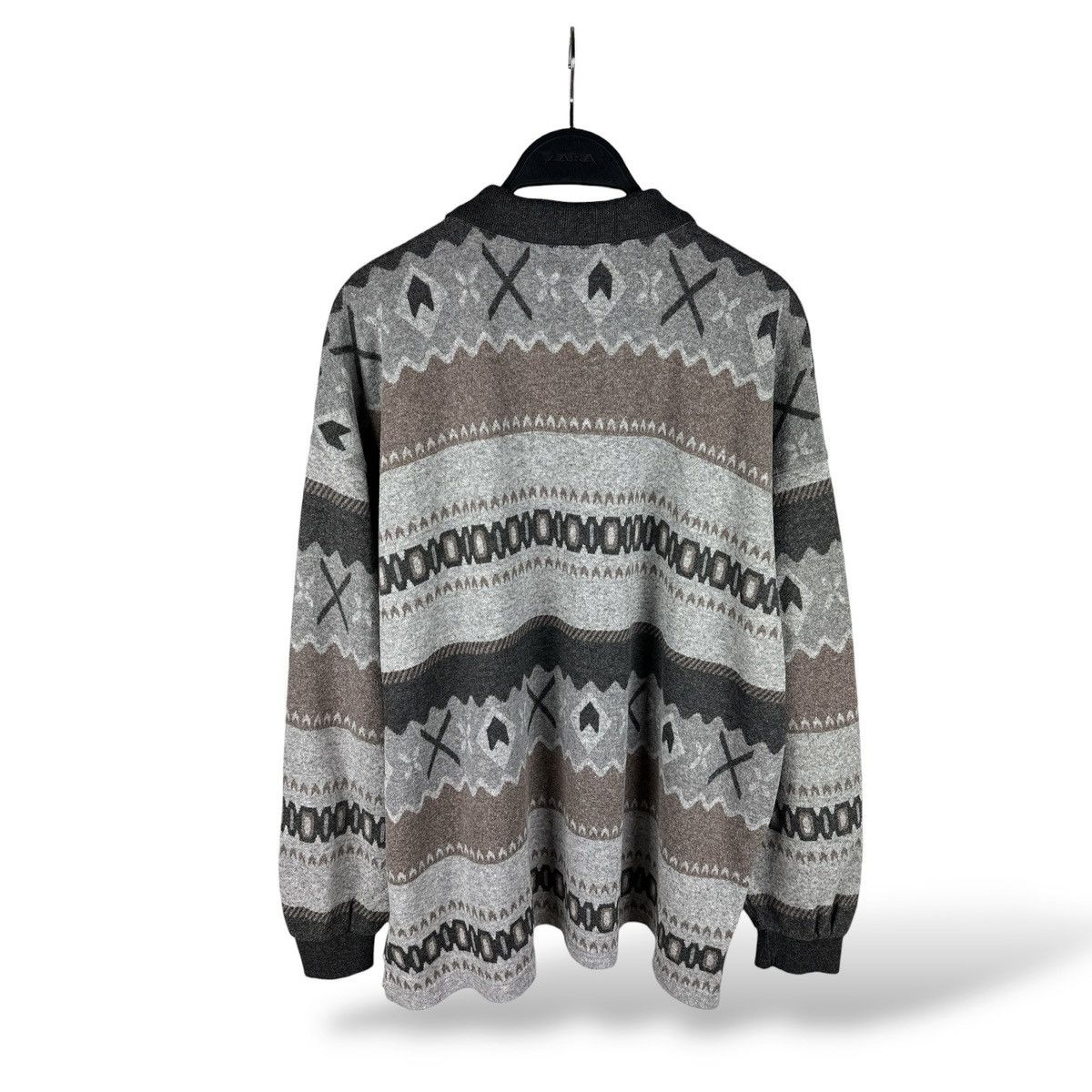 Carlo Colucci Vintage Carlo Colucci Abstract Geometric Polo Long Sleeve Size US XL / EU 56 / 4 - 7 Thumbnail