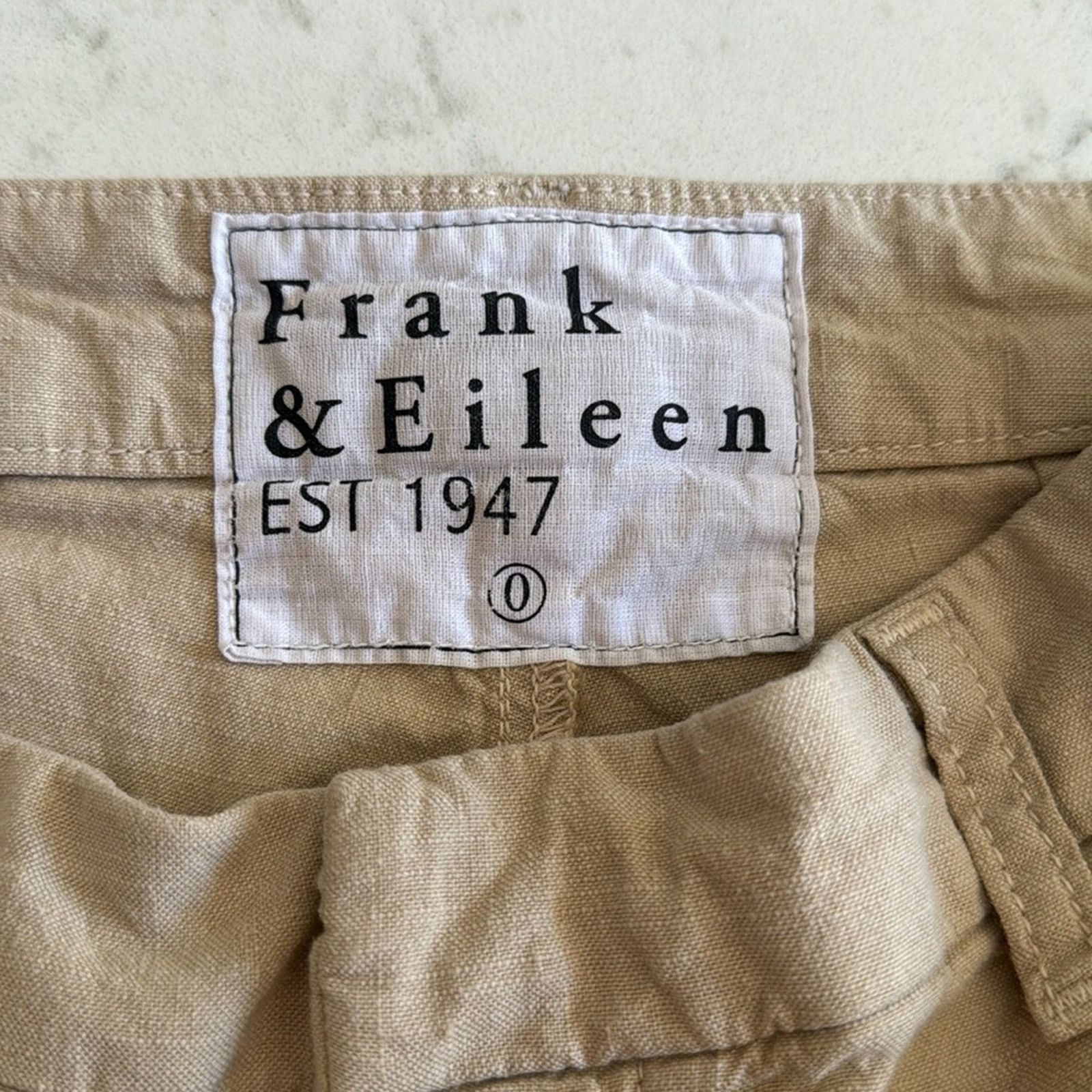Frank & Eileen Frank & Eileen Kinsale Performance Cotton Linen Crop Pants Size 25" / US 0 / IT 36 - 7 Thumbnail