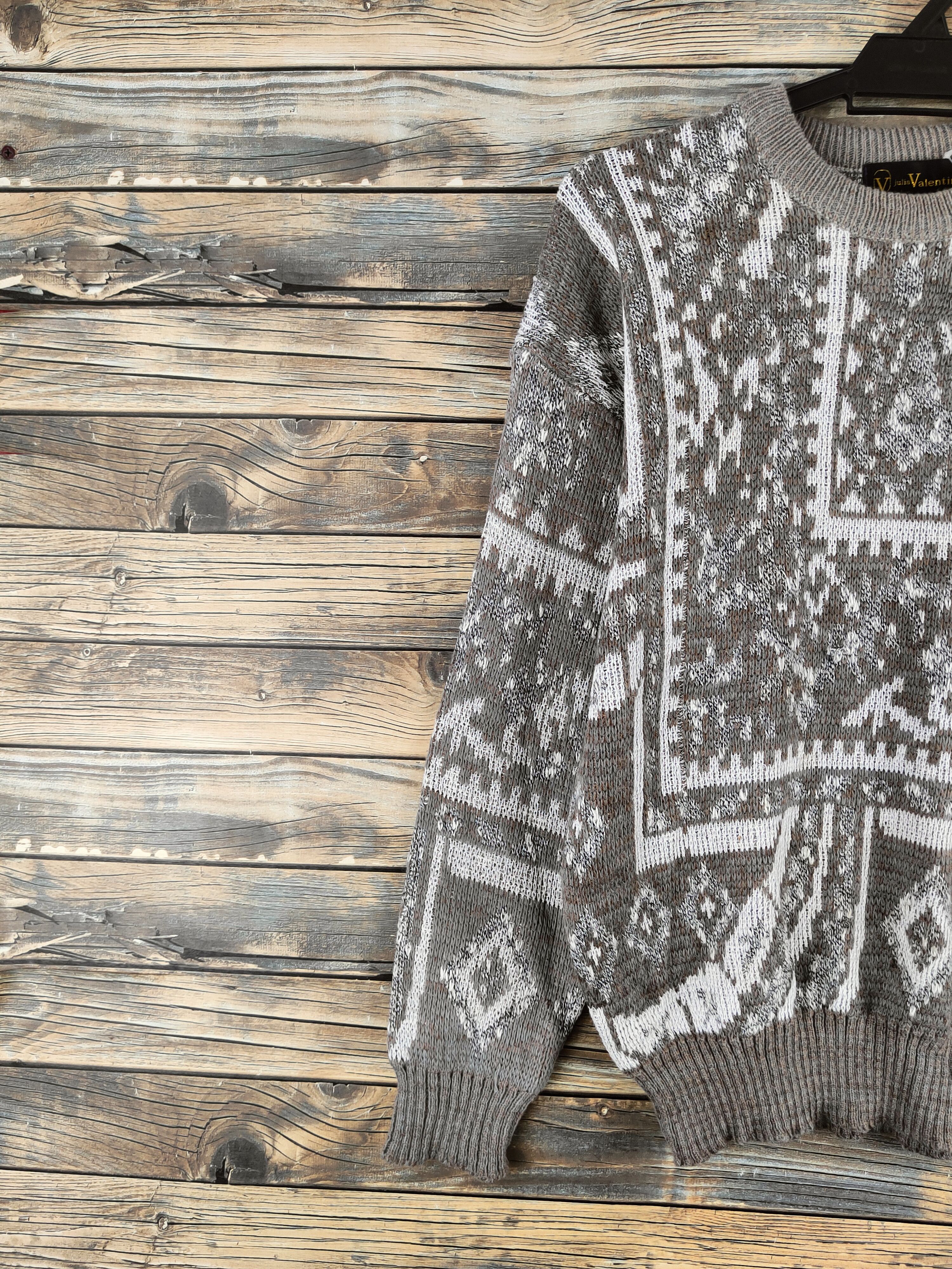 Japanese Brand DL Julia Valentino Gray Knitwear Sweatshirt #46-850 Size US M / EU 48-50 / 2 - 3 Thumbnail