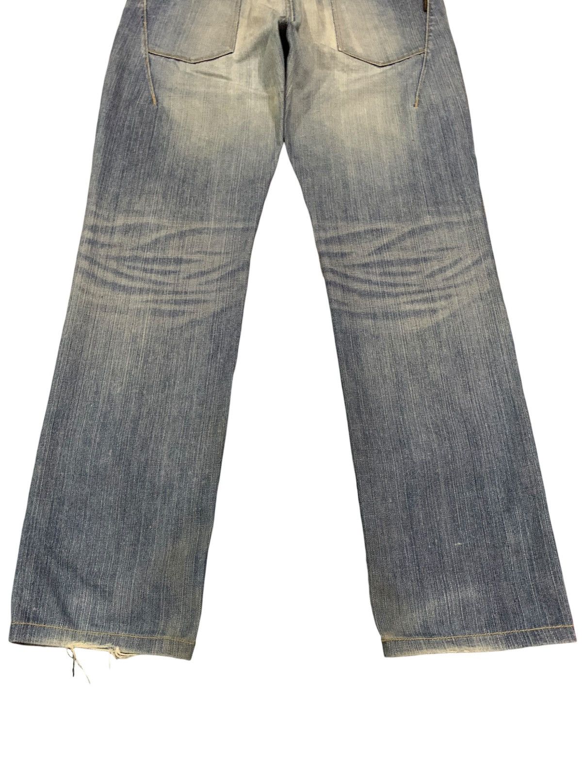 Neil Barrett Vintage Black Barret Japan Blue Wash Grunge Distressed Jeans Size US 31 - 15 Thumbnail