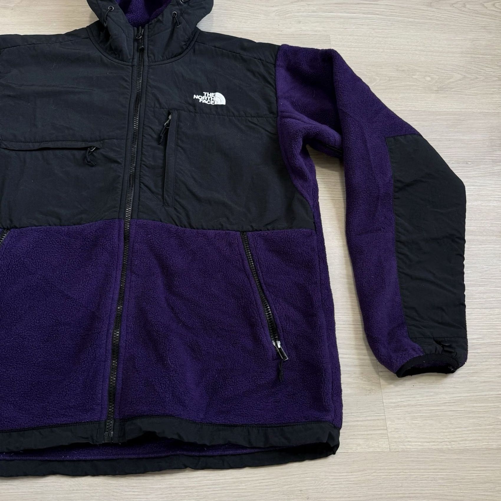 The North Face The North Face Jacket Mens Medium Purple Black Denali Fleece Full Zip Hooded Size US M / EU 48-50 / 2 - 3 Thumbnail