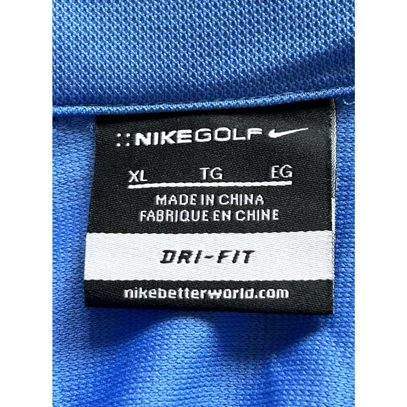 Nike Nike Golf Dr-Fit Mens Blue Short Sleeve Polo Shirt XL Size US XL / EU 56 / 4 - 3 Thumbnail