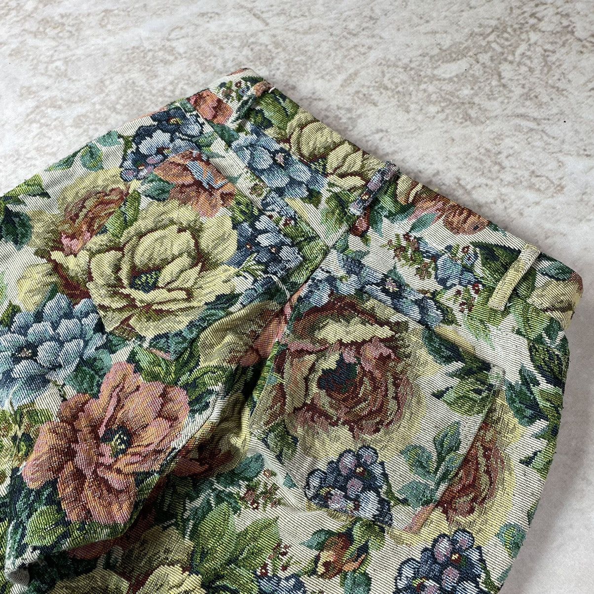 Jaded London Jaded London Woven Floral Boyfriend Baggy Pants Size US 31 - 13 Thumbnail