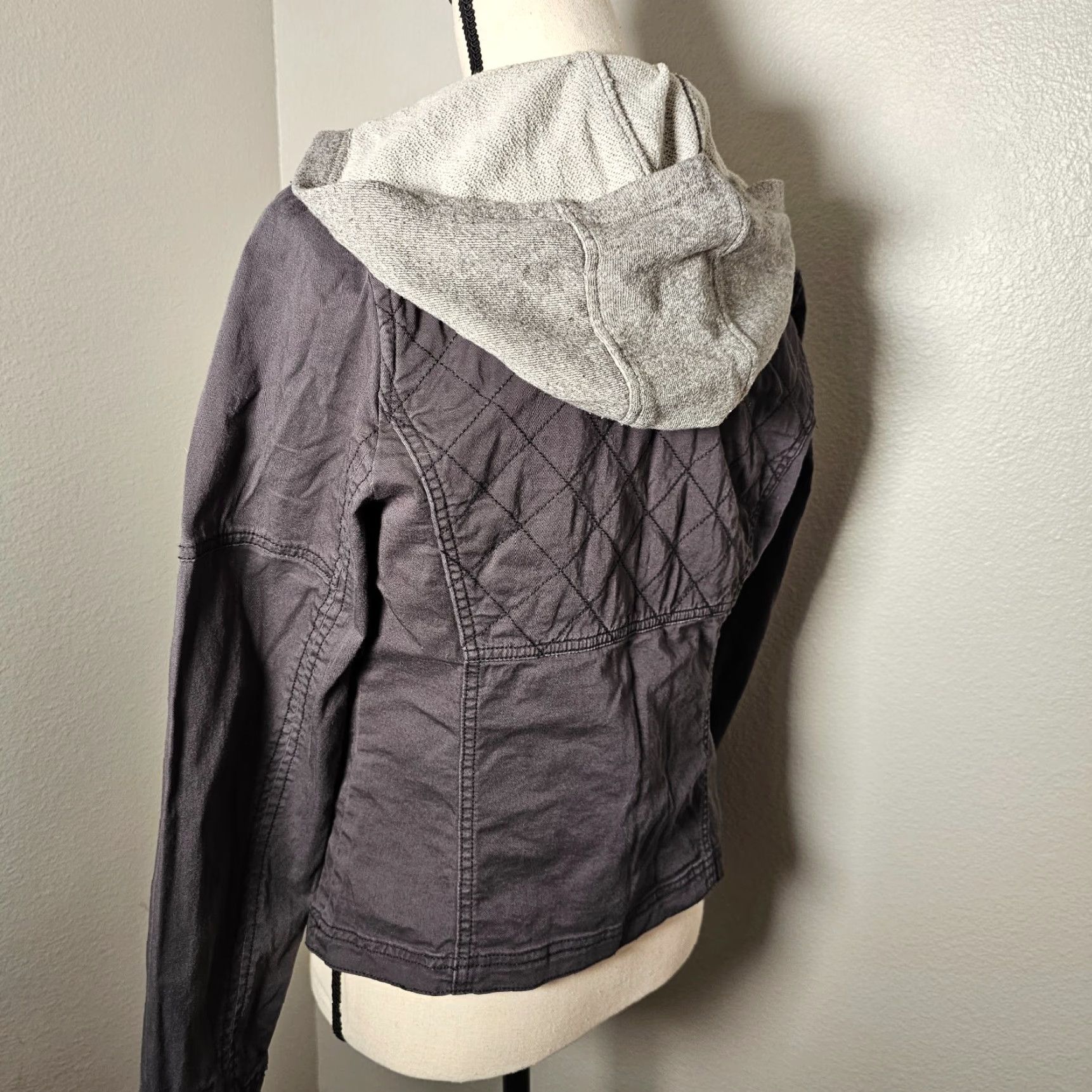 Express Express Women's Hoodie Jacket Casual Full Zip Lined Size S Gray Size S / US 4 / IT 40 - 3 Thumbnail