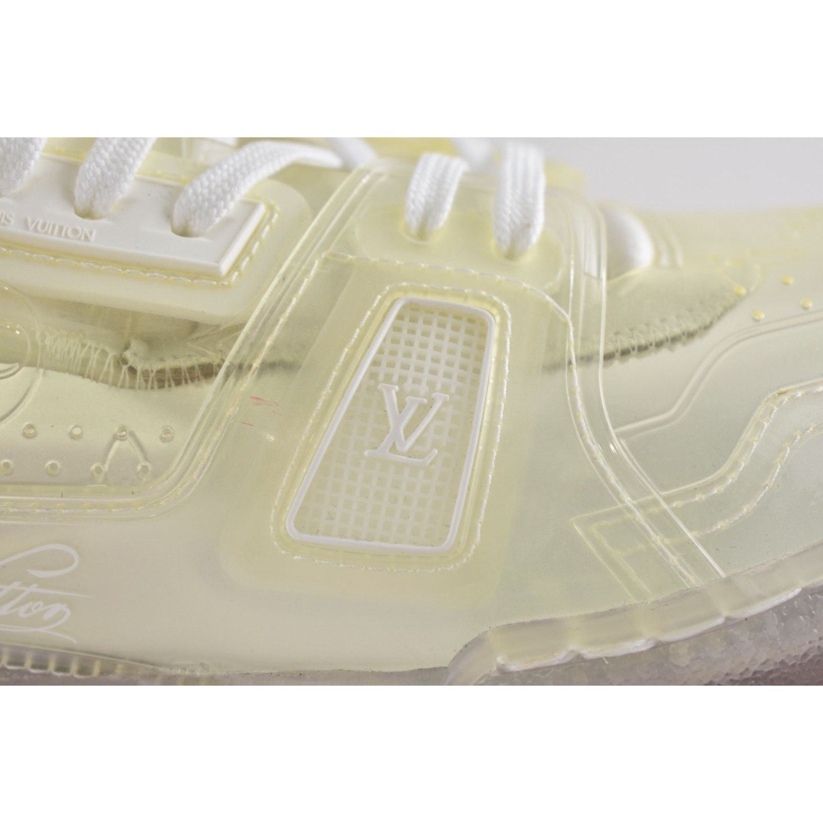 Louis Vuitton Louis Vuitton Transparent Clear PVC Logo Low Top Trainer Size US 9 / EU 42 - 7 Thumbnail