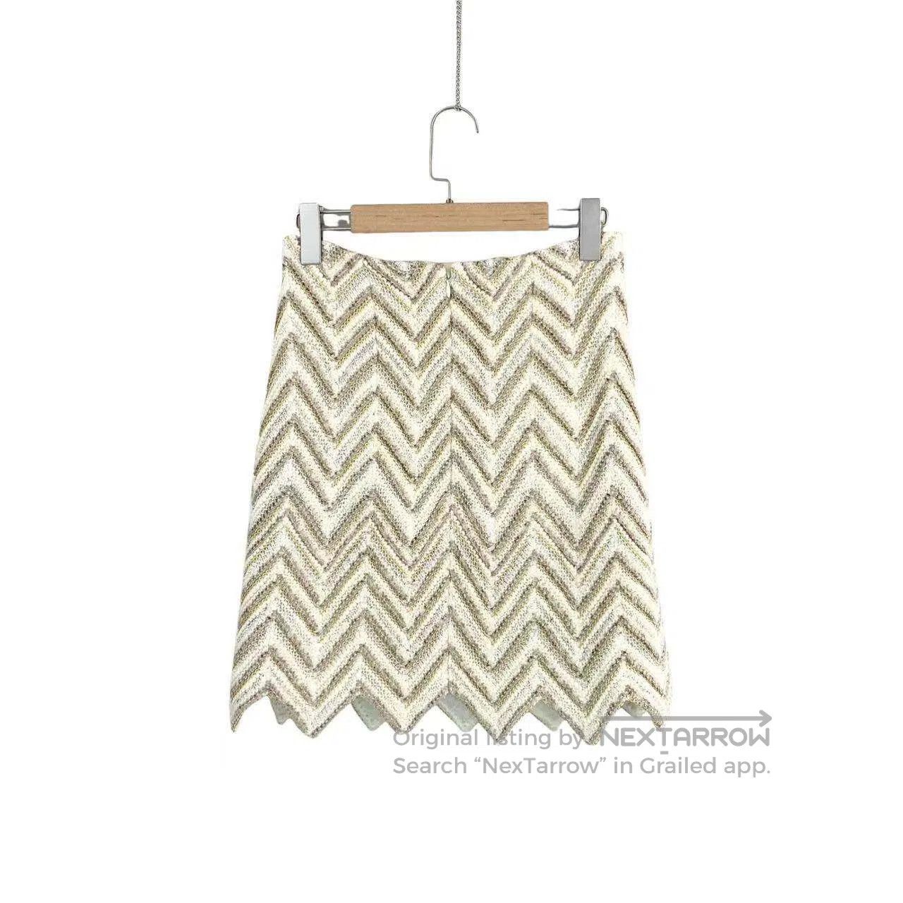 Chanel Chanel Hamburg series wavy woven skirt| Size 26" / US 2 / IT 38 - 2 Thumbnail