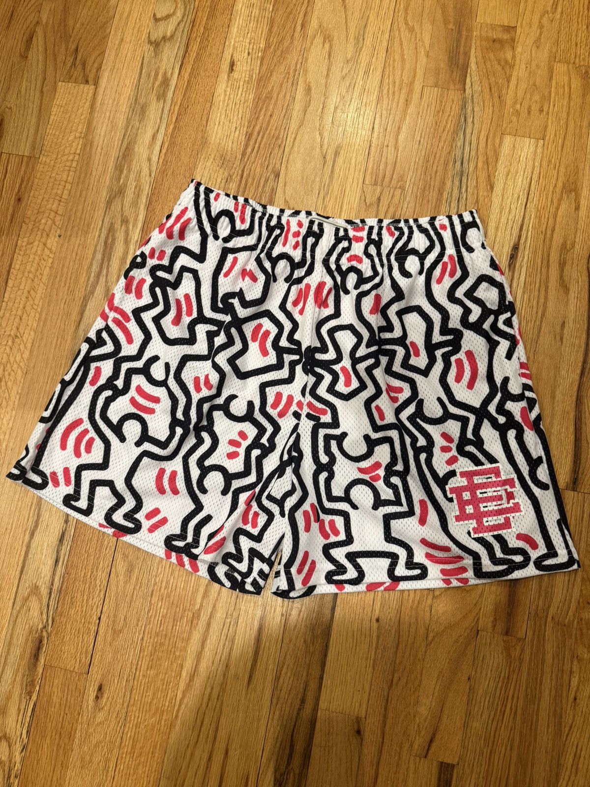 Eric Emanuel x Keith Haring Miami Exclusive Mesh Short XXL