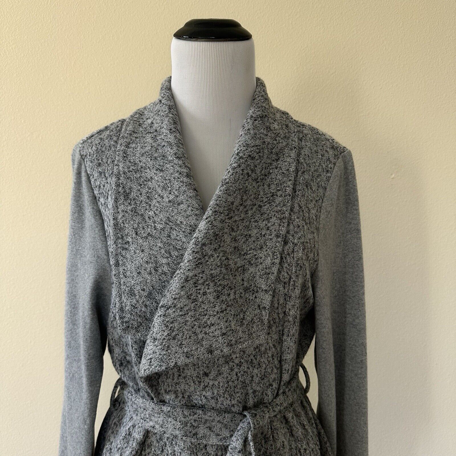 Other Doe & Rae Grey Belted Knit Cardigan Open Front Size US M Size M / US 6-8 / IT 42-44 - 7 Thumbnail