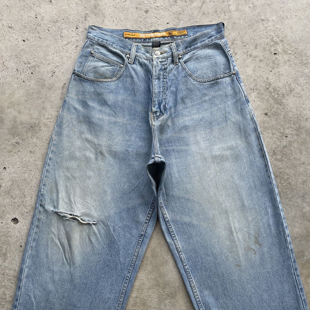 Japanese Brand Vintage Distressed Baggy Jeans Japanese Denim Pants W32 Size US 32 / EU 48 - 4 Thumbnail