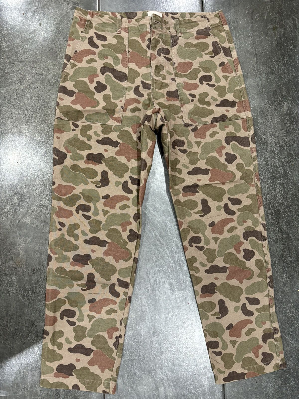 Wood Wood Tan Camo Carpenter Pant Size US 32 / EU 48 - 1 Thumbnail