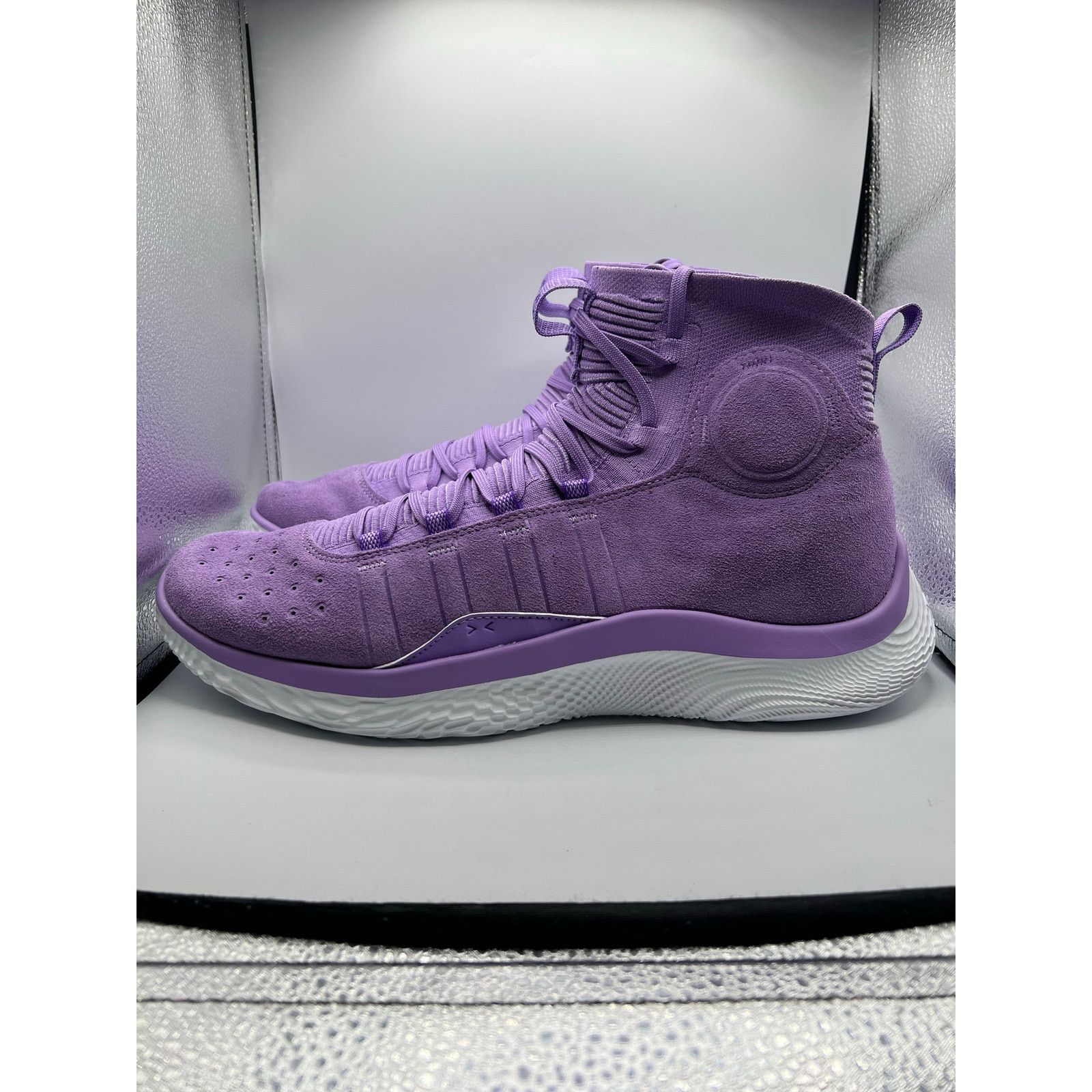 Under Armour Under Armour Curry 4 Flotro Vivid Lilac Basketball Shoes Size US 15 / EU 48 - 1 Thumbnail